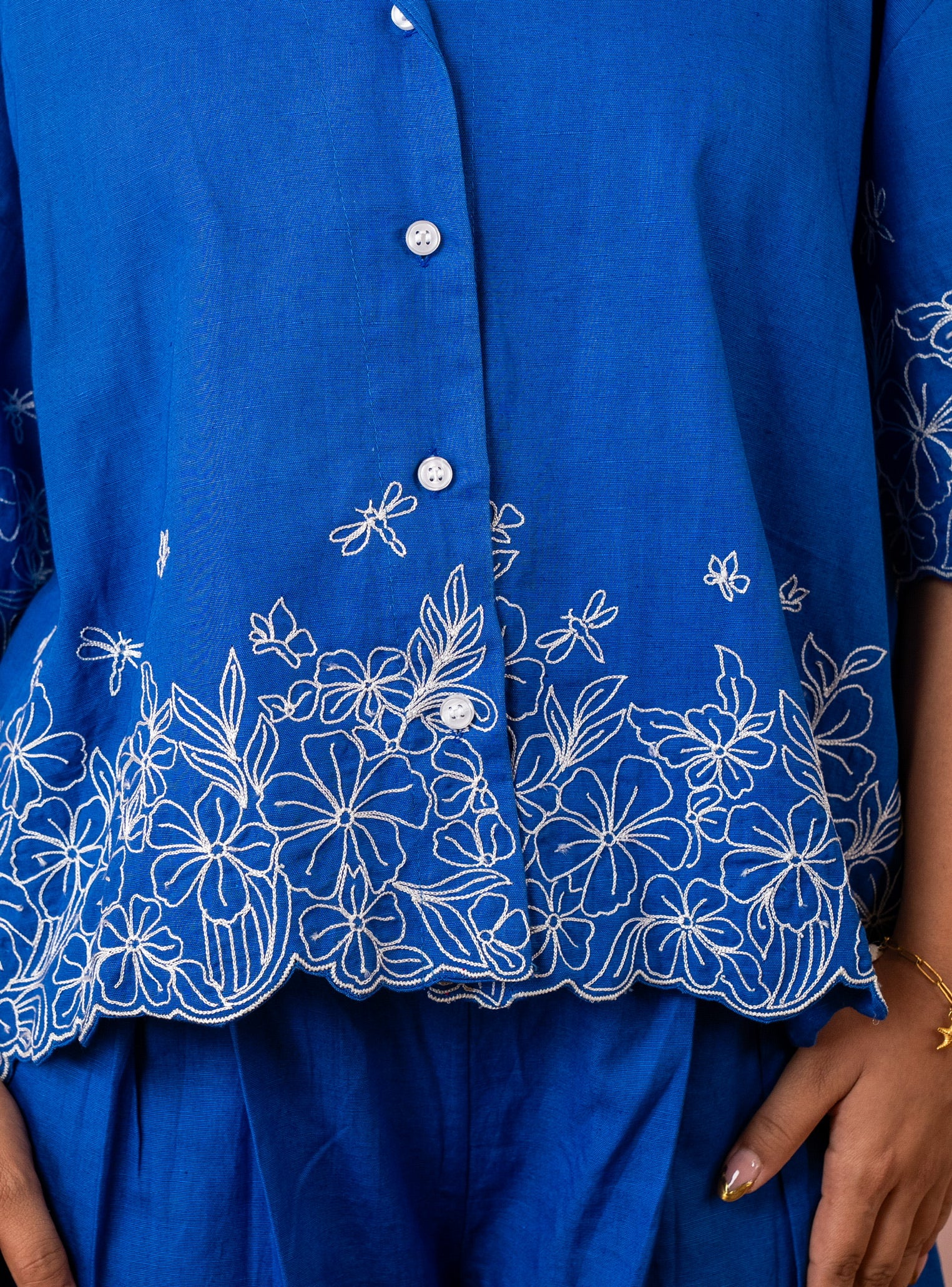 Fleur electric blue coord set