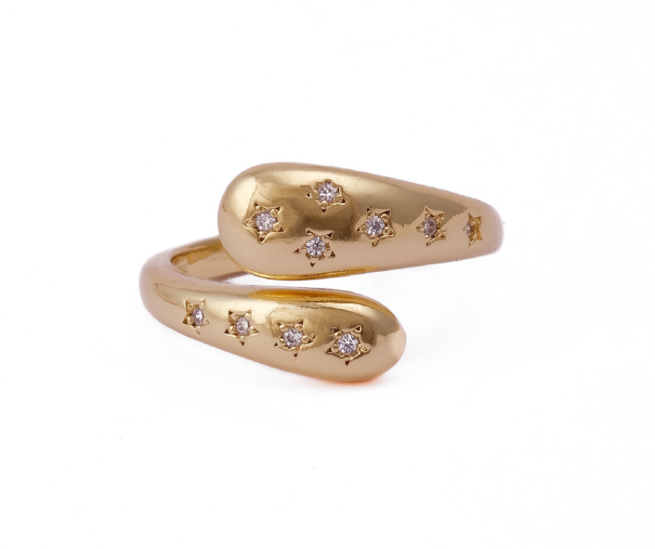 Starry Crystal Ring