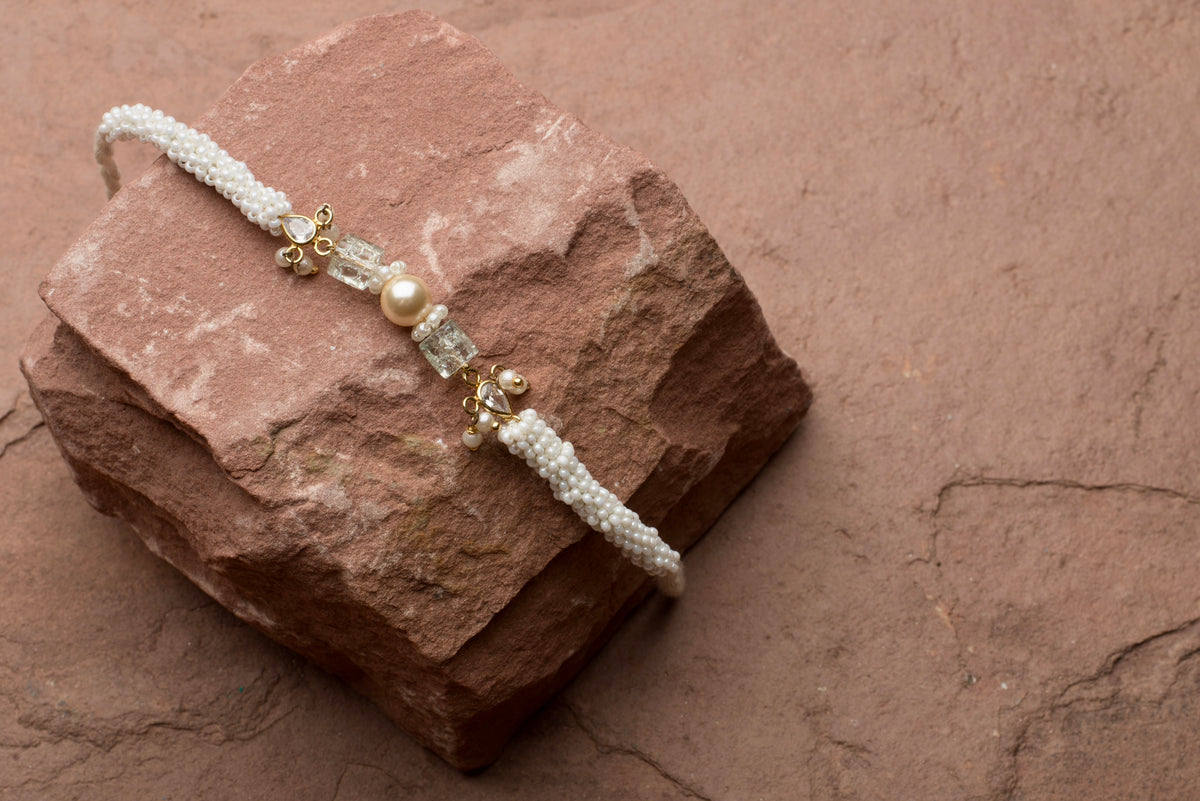 Swarovski Pearl & Bead Rakhi