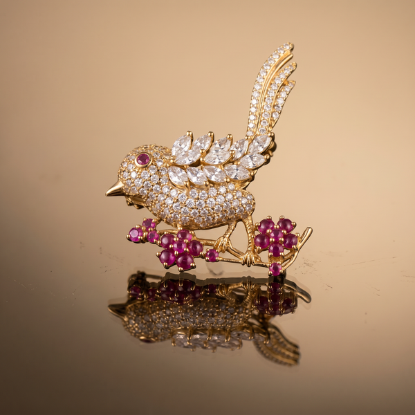 Anadita Whispering Bird Brooch
