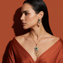 Avyra Kundan Pearl Pendant Set
