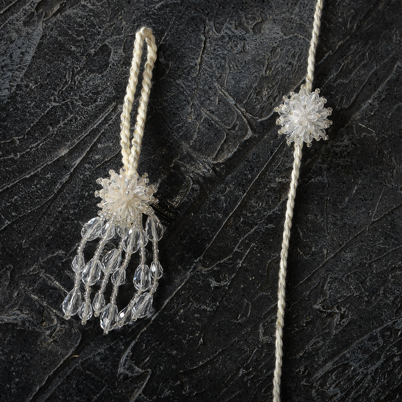 Ishan Silver Crystal Rakhi Lumba - Ozel
