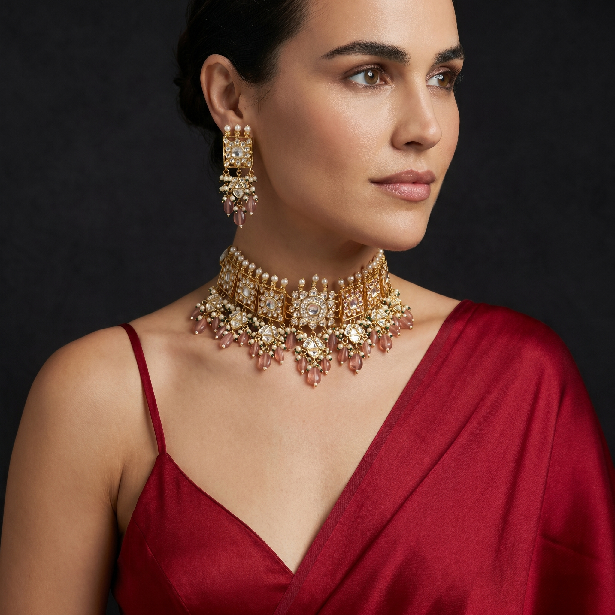 Charulata Regal Glow Choker Set