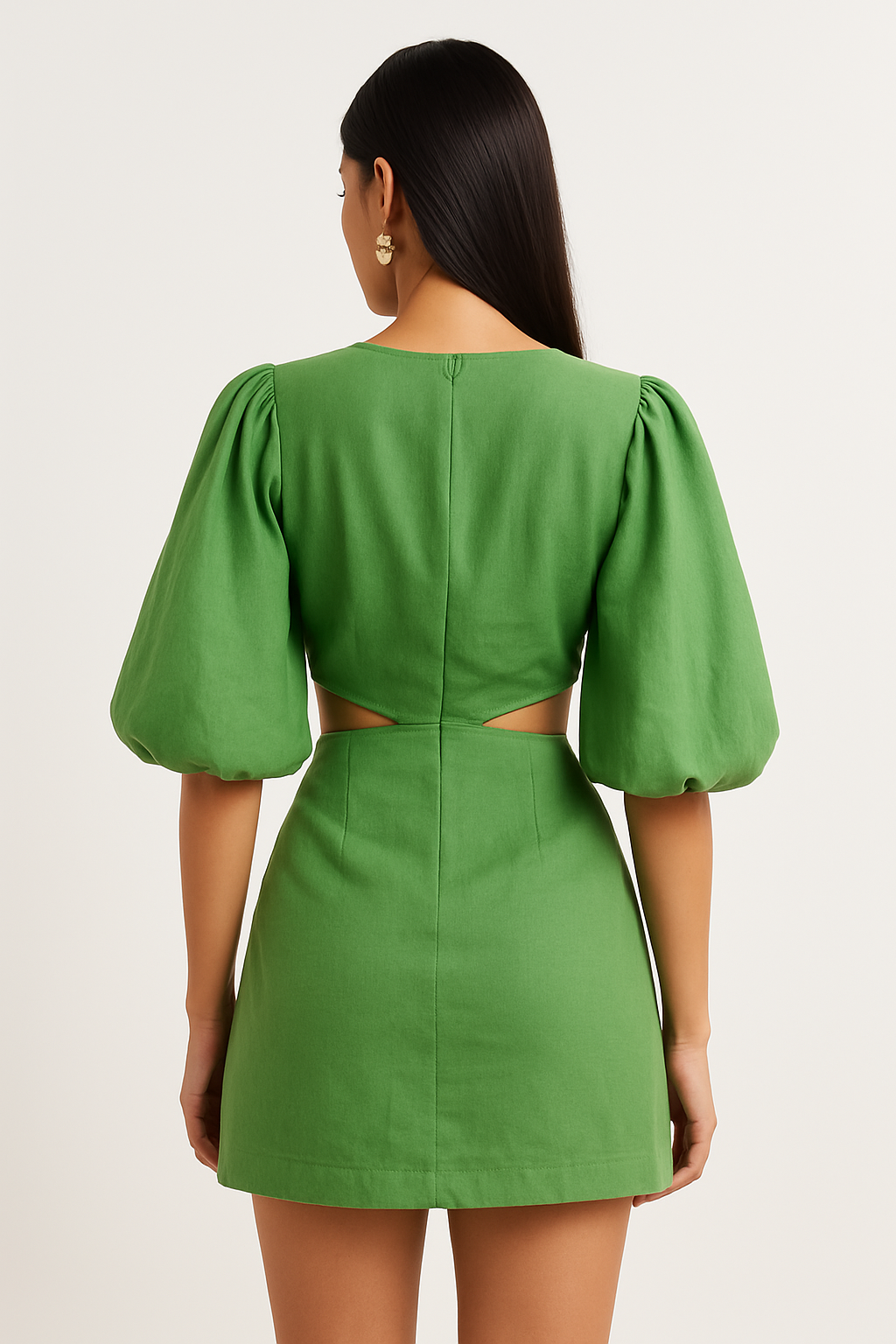Bambi Green Cut Out Dress