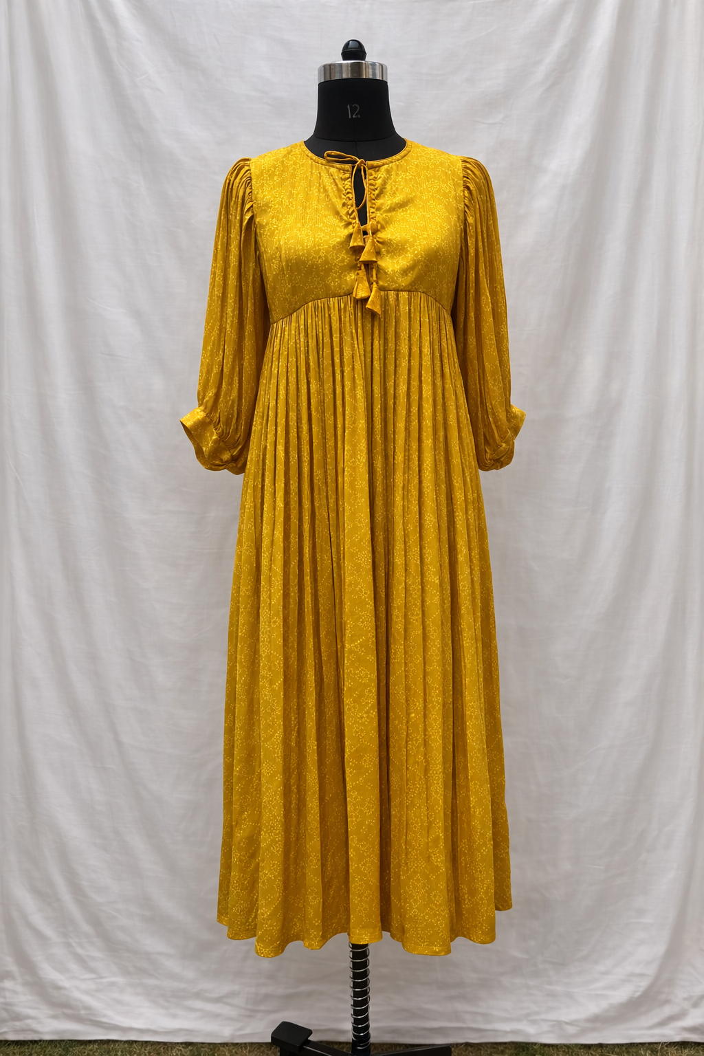 Yellow printed dress ( Sale)