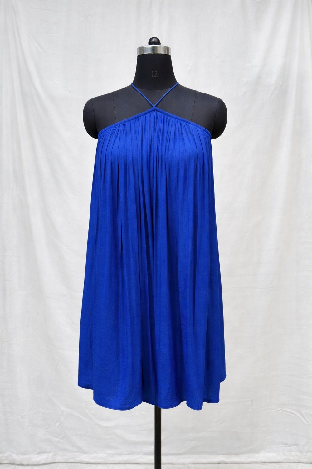 Alice in Electric Blue – artisan Indian occasion dress by Ozel