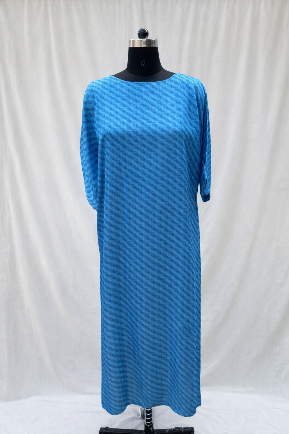 Printed Long Kurta Dress – flowing printed kurta dress by Ozel