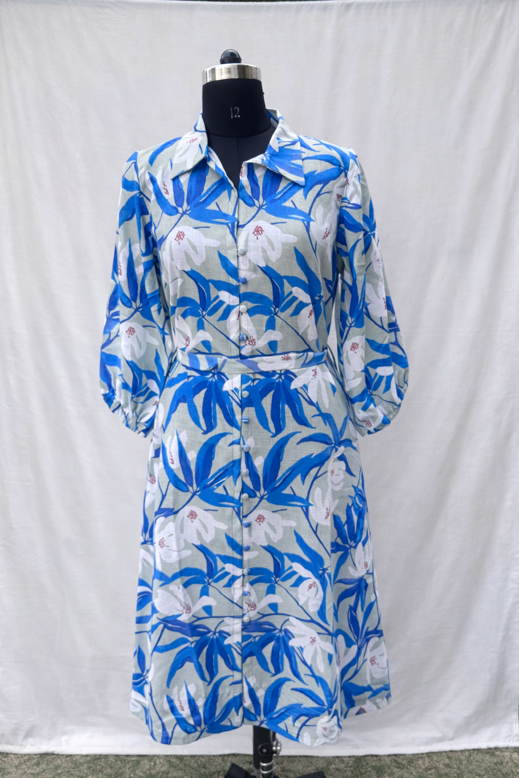 Printed Shirt Dress (Sale)