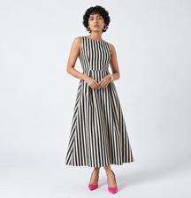 Noir Stripe Dress