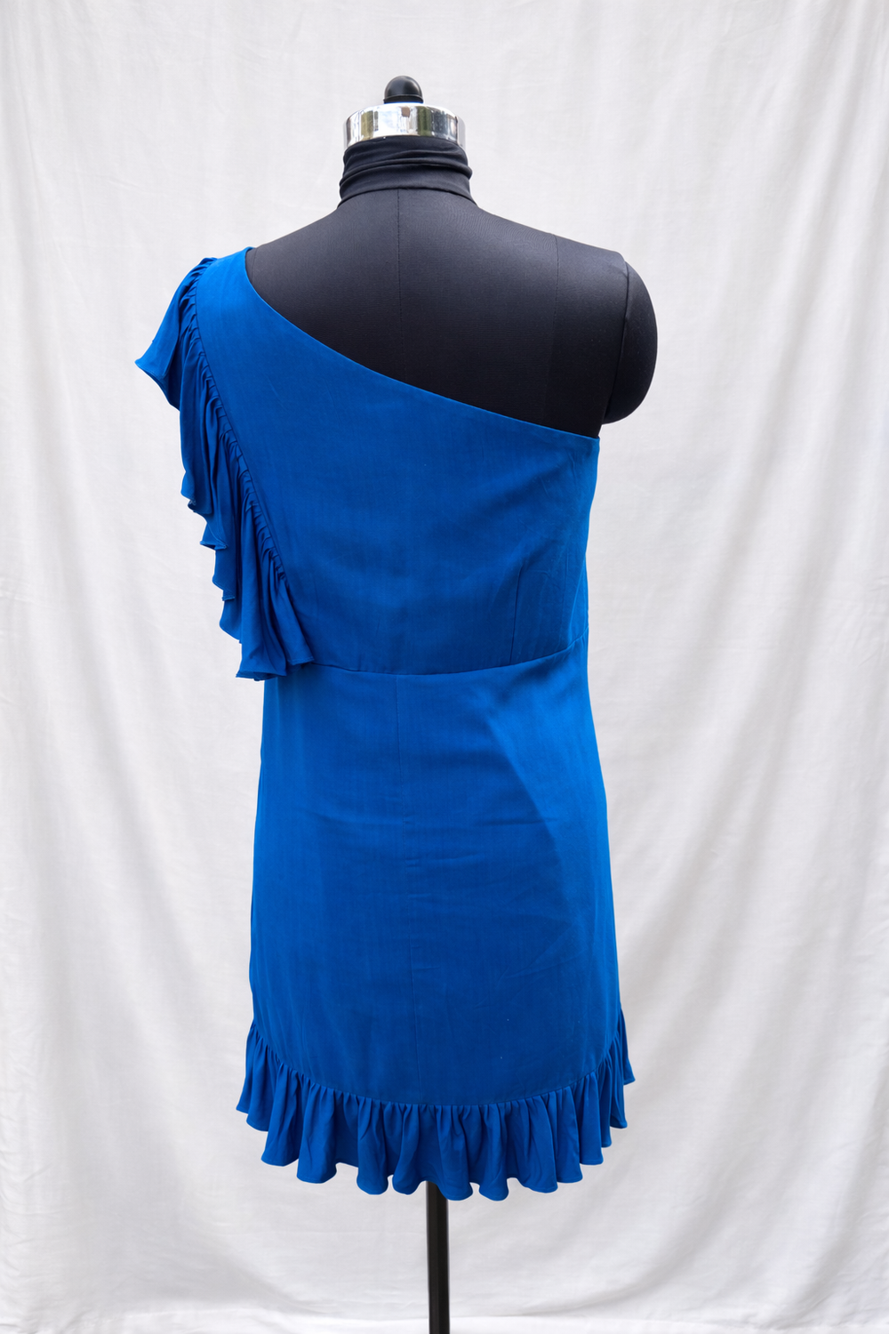 Blue One-Shoulder Dress – sleek modern dress by Ozel