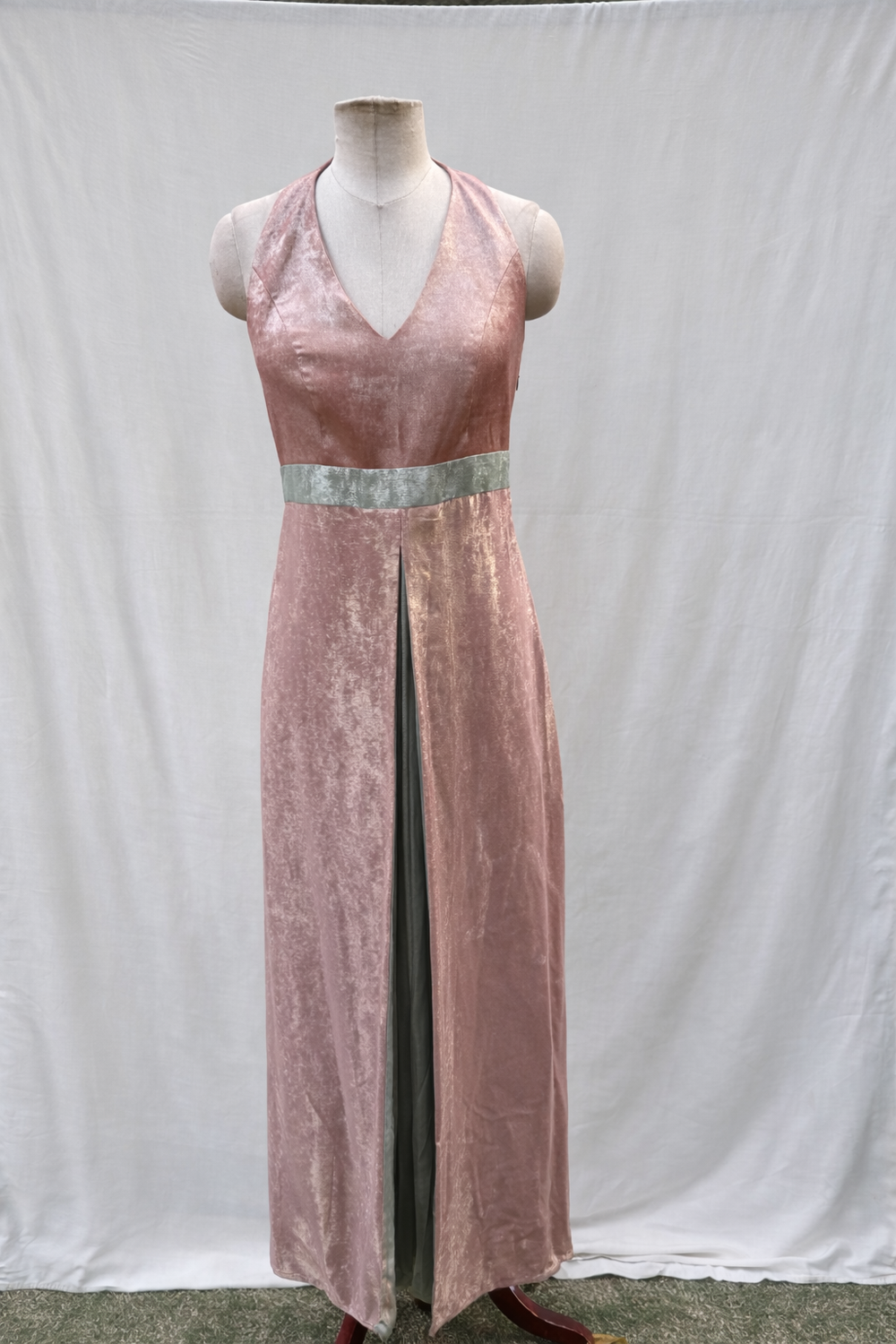 Two Tone Halter Dress – contemporary Indian occasion dress by Ozel