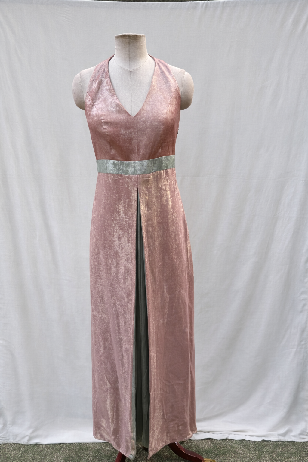 Two Tone Halter Dress (Sale)