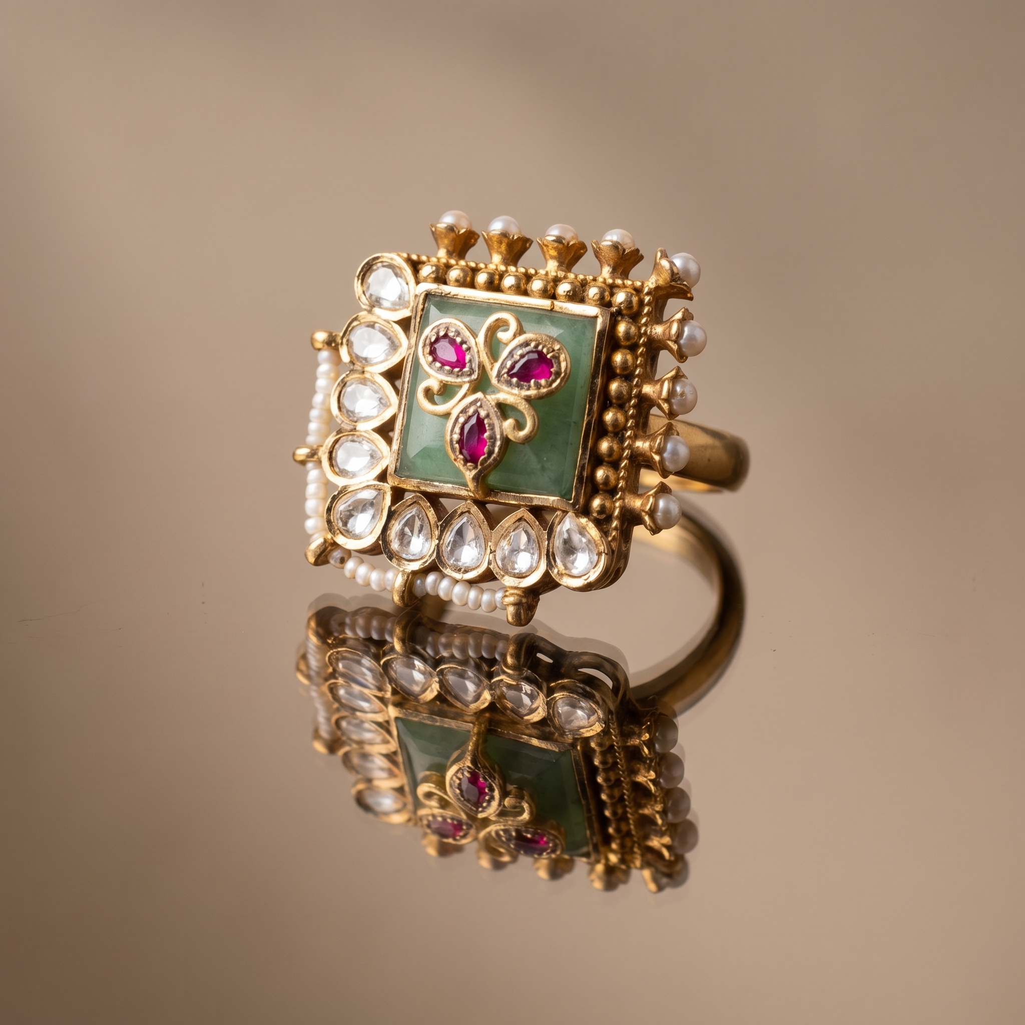 Chitra Regal Kundan Ring