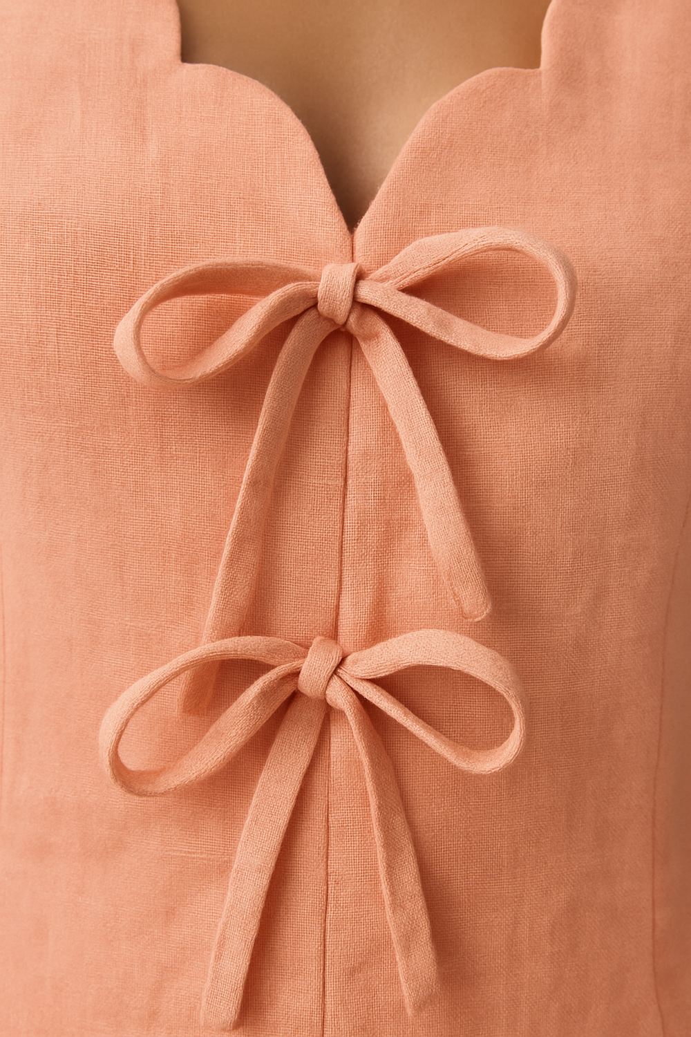 Scallop-tie co-ord two-piece set – Ozel
