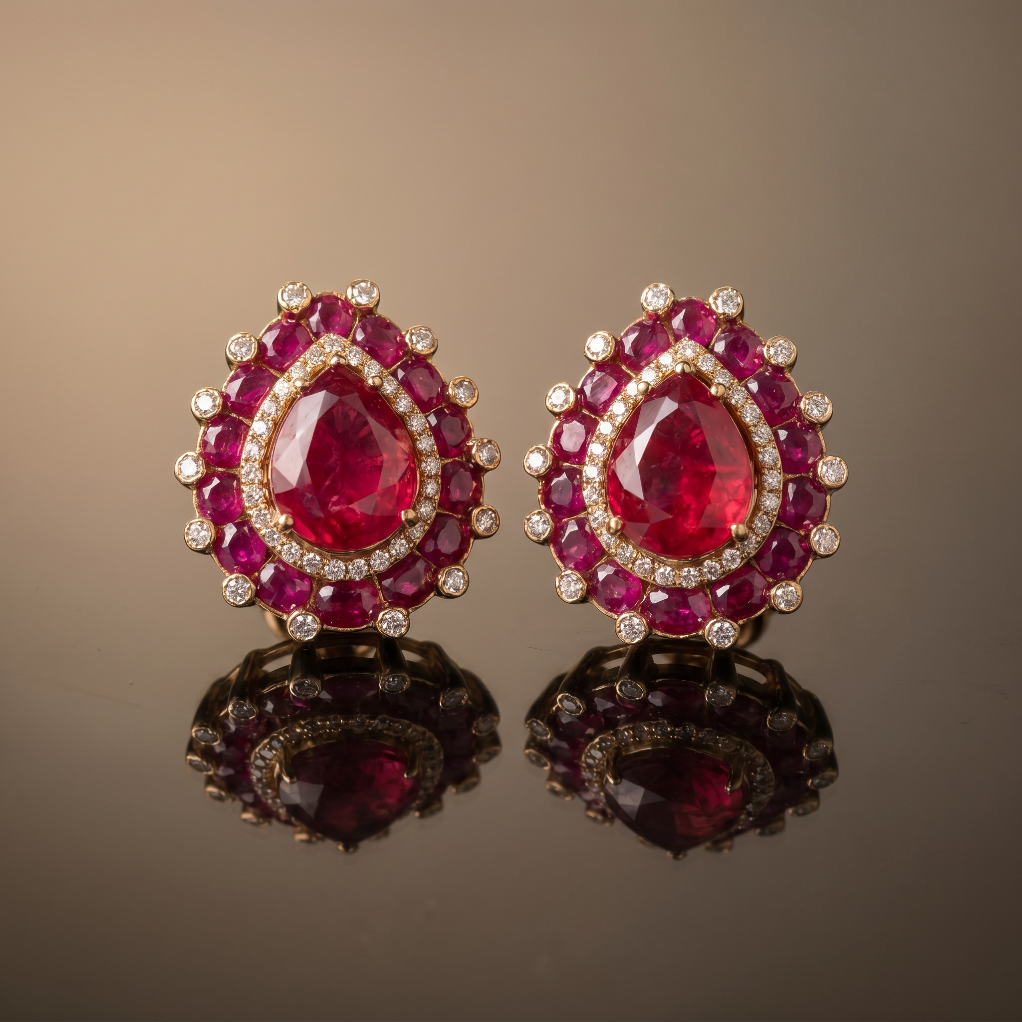 Damini Emerald Studs and Ring Set