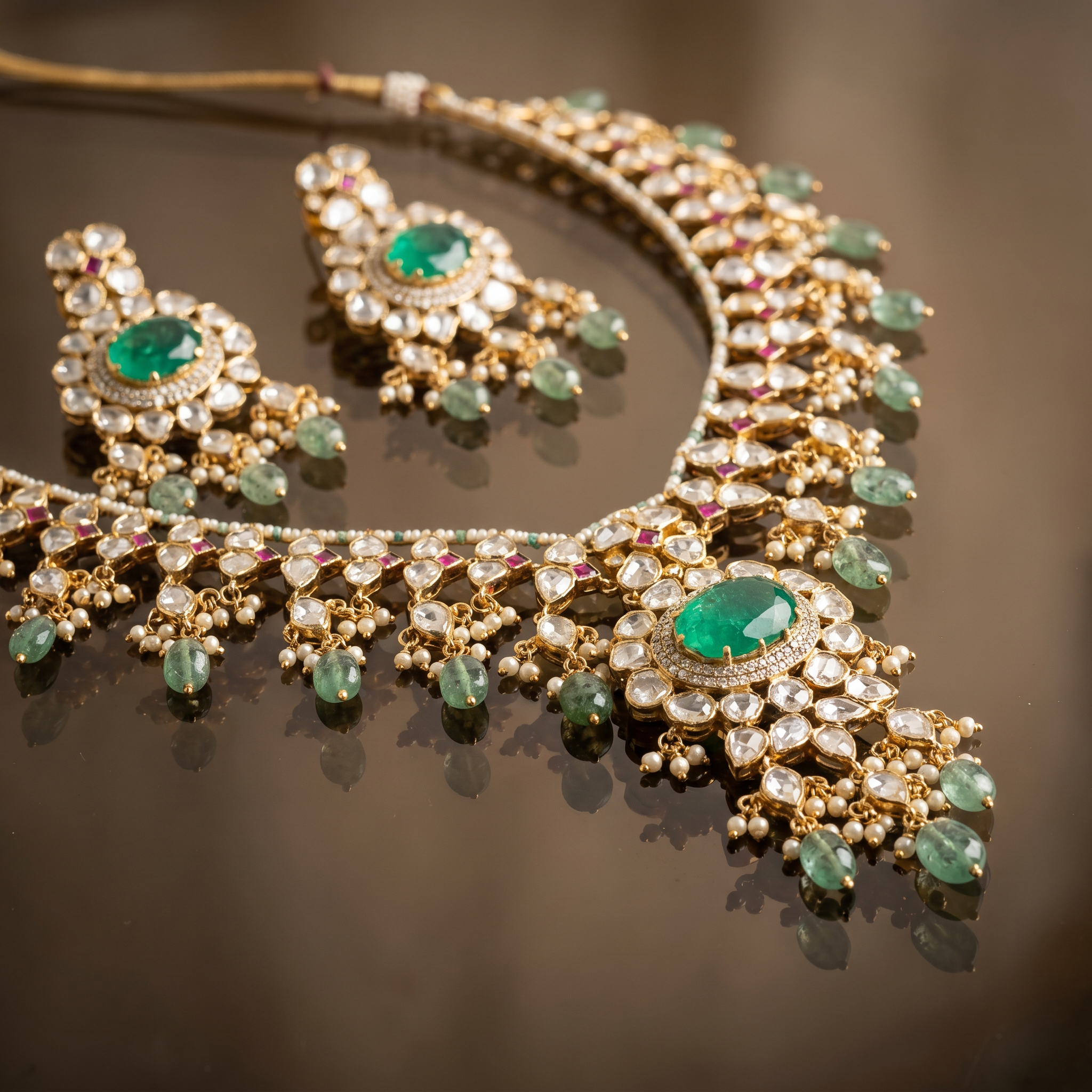 Devarshi Emerald Radiance Set