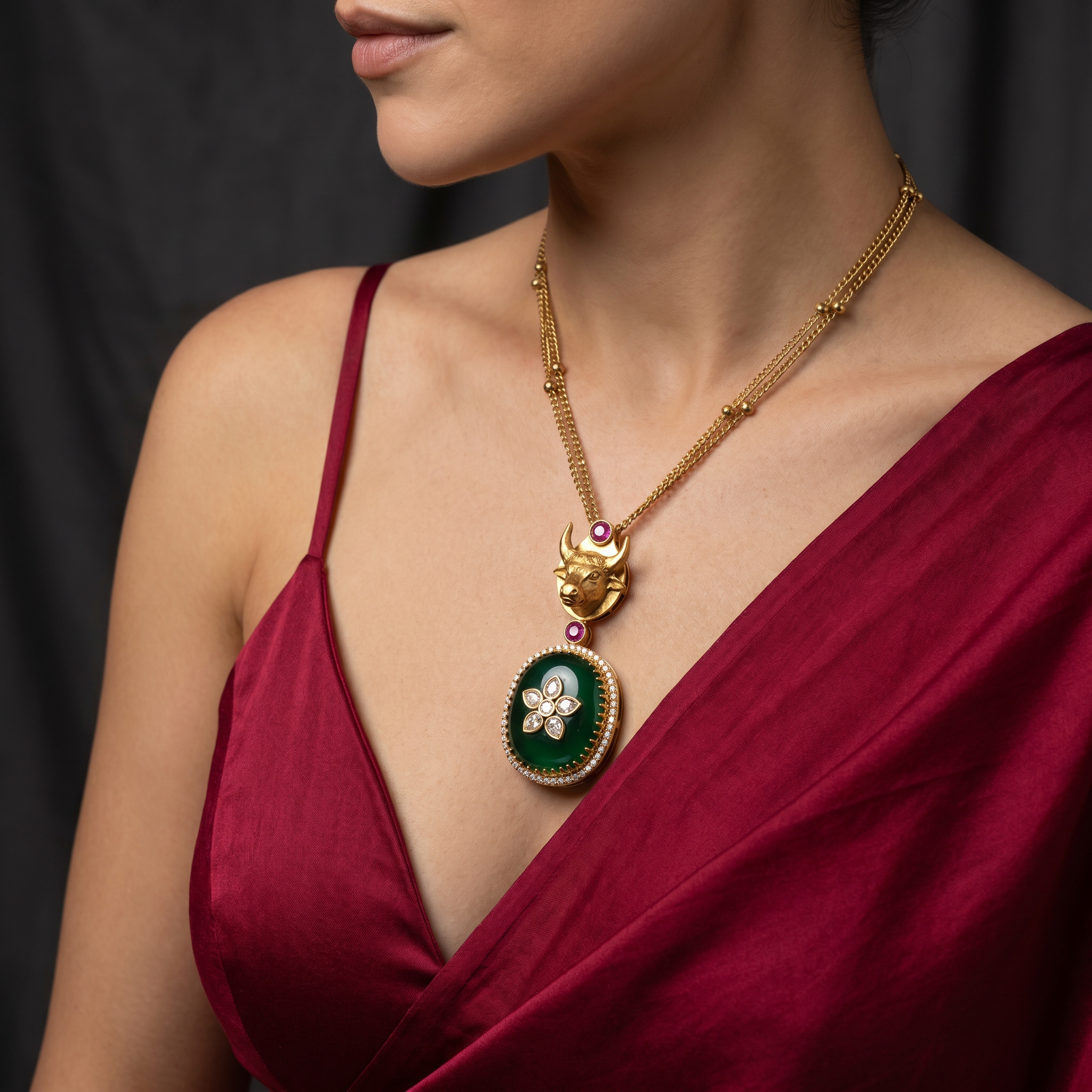 Devdrithi Emerald Necklace