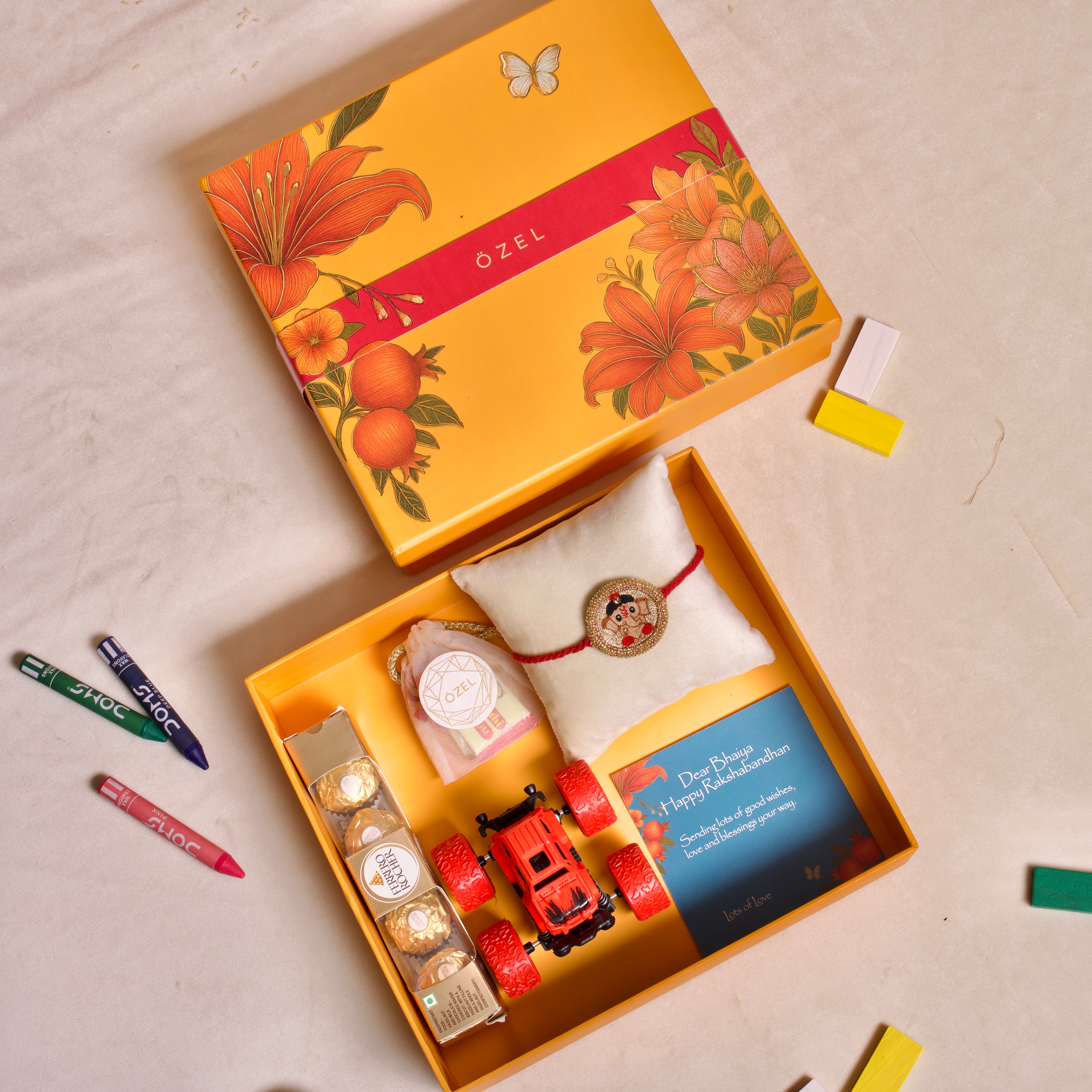 Özel Chhota Ganesh Kids Rakhi Hamper