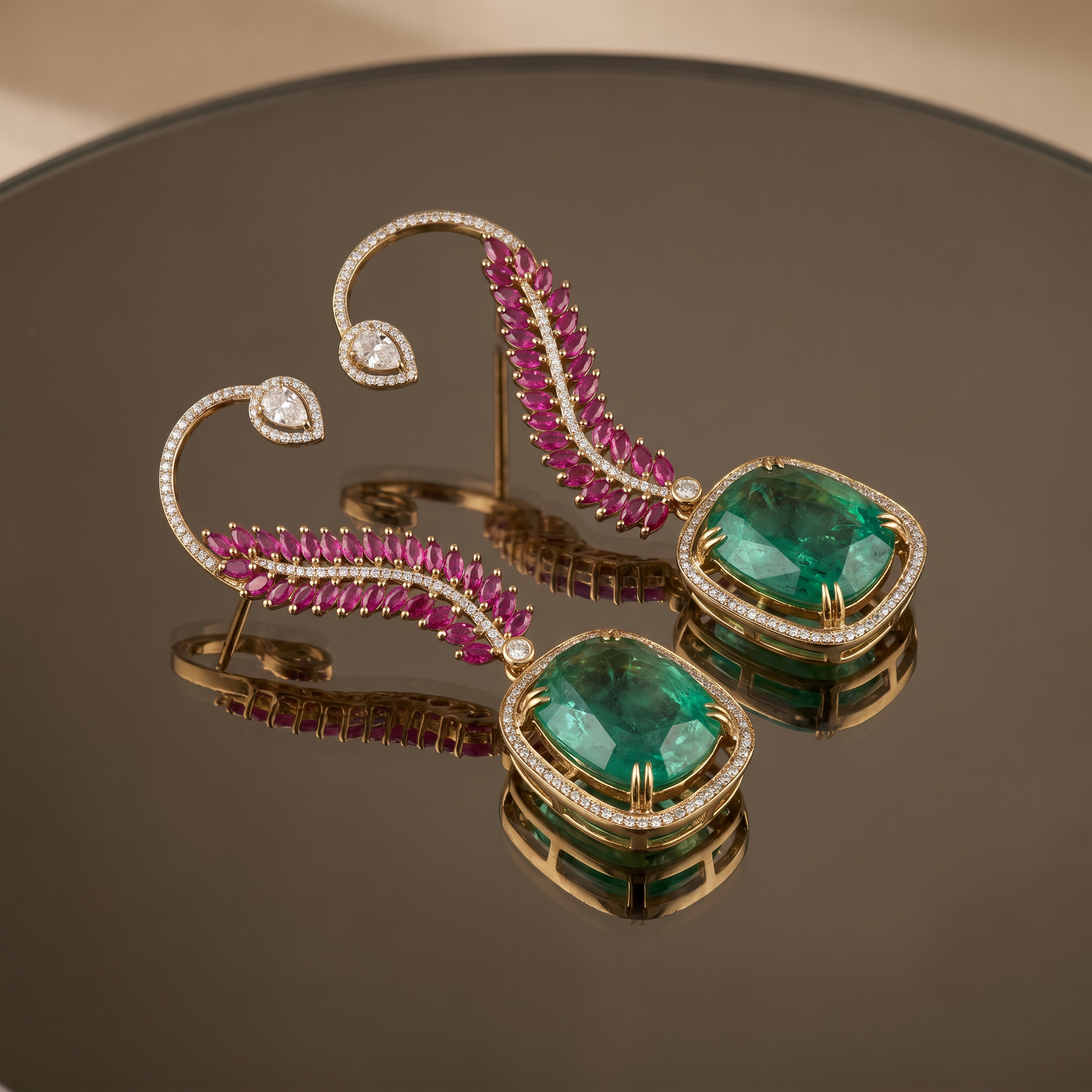 Vanya Ruby Ear Cuff