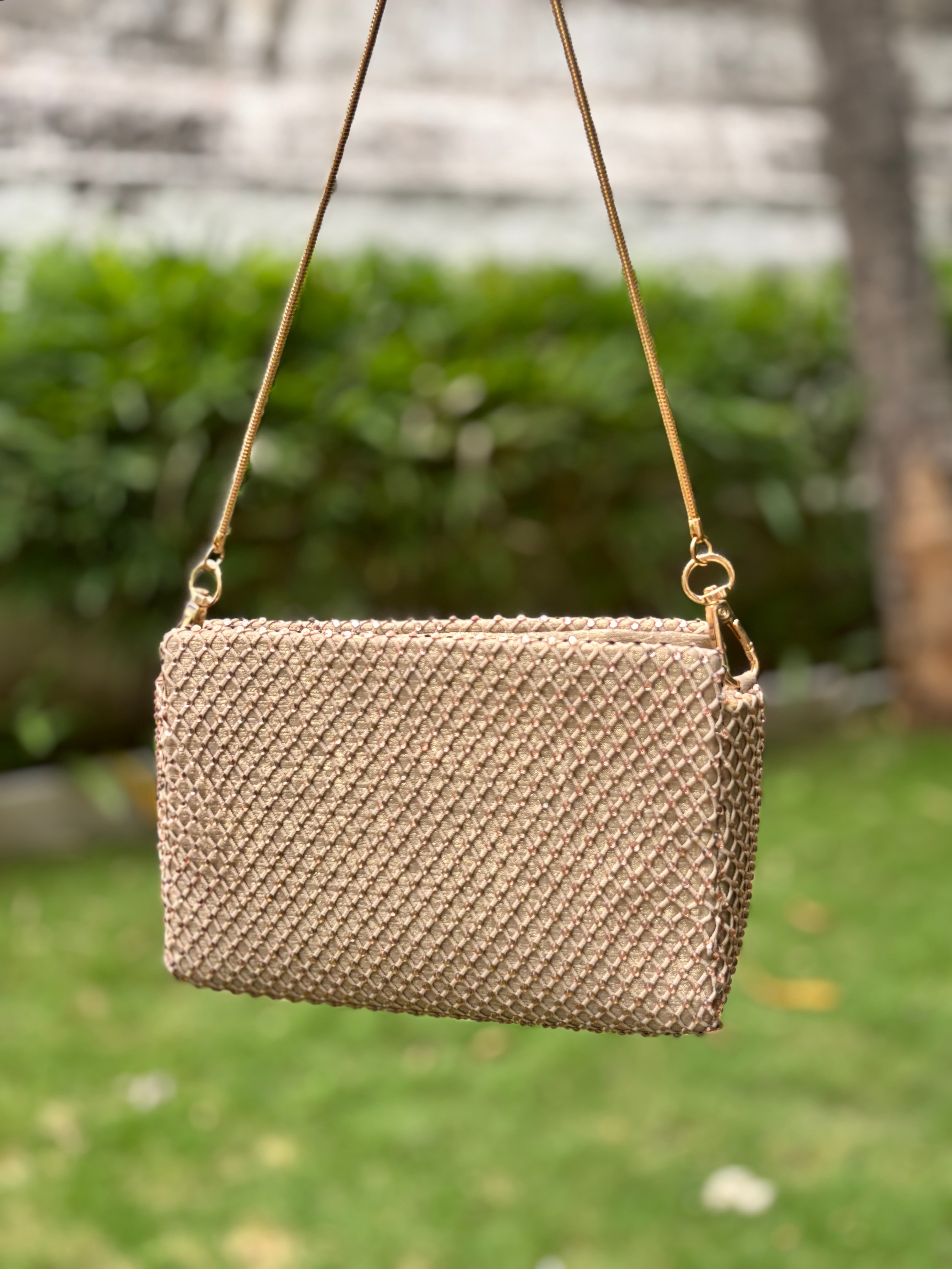 SAMPLE Mesh Golden Bag