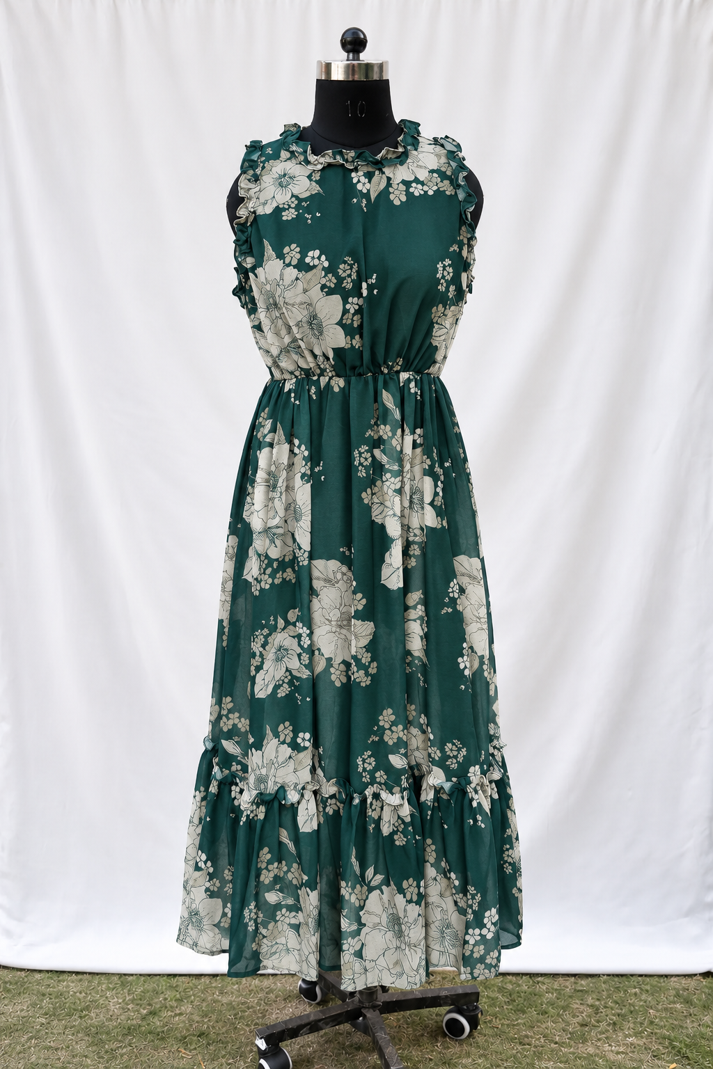 The Emerald Floral Maxi Dress