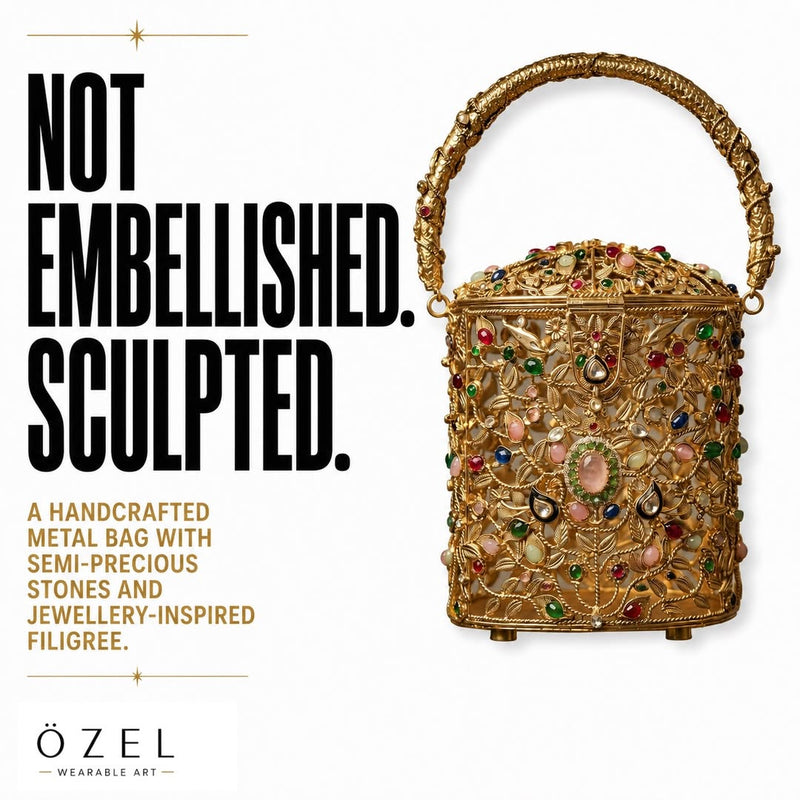 The Ozel Bag — not embellished, sculpted by Ozel
