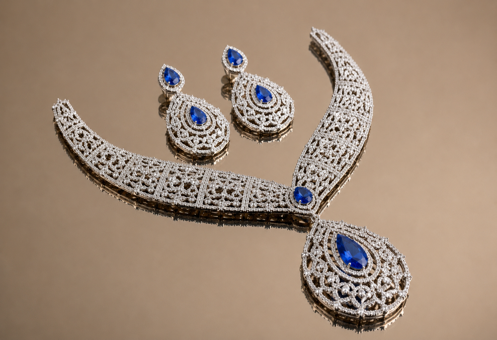 Malvika Regal Diamond Cascade Set
