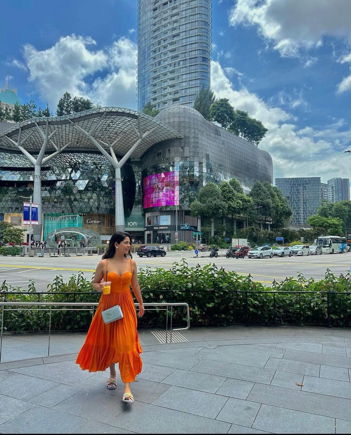 Tangerine Summer Dress - Ozel