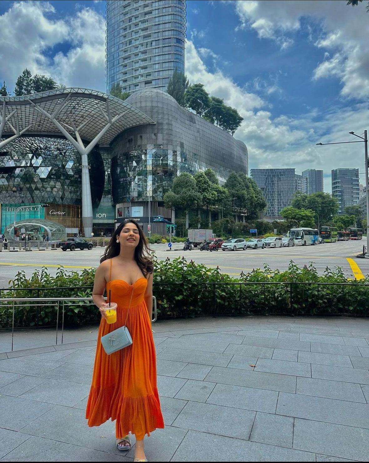 Tangerine Summer Dress - Ozel