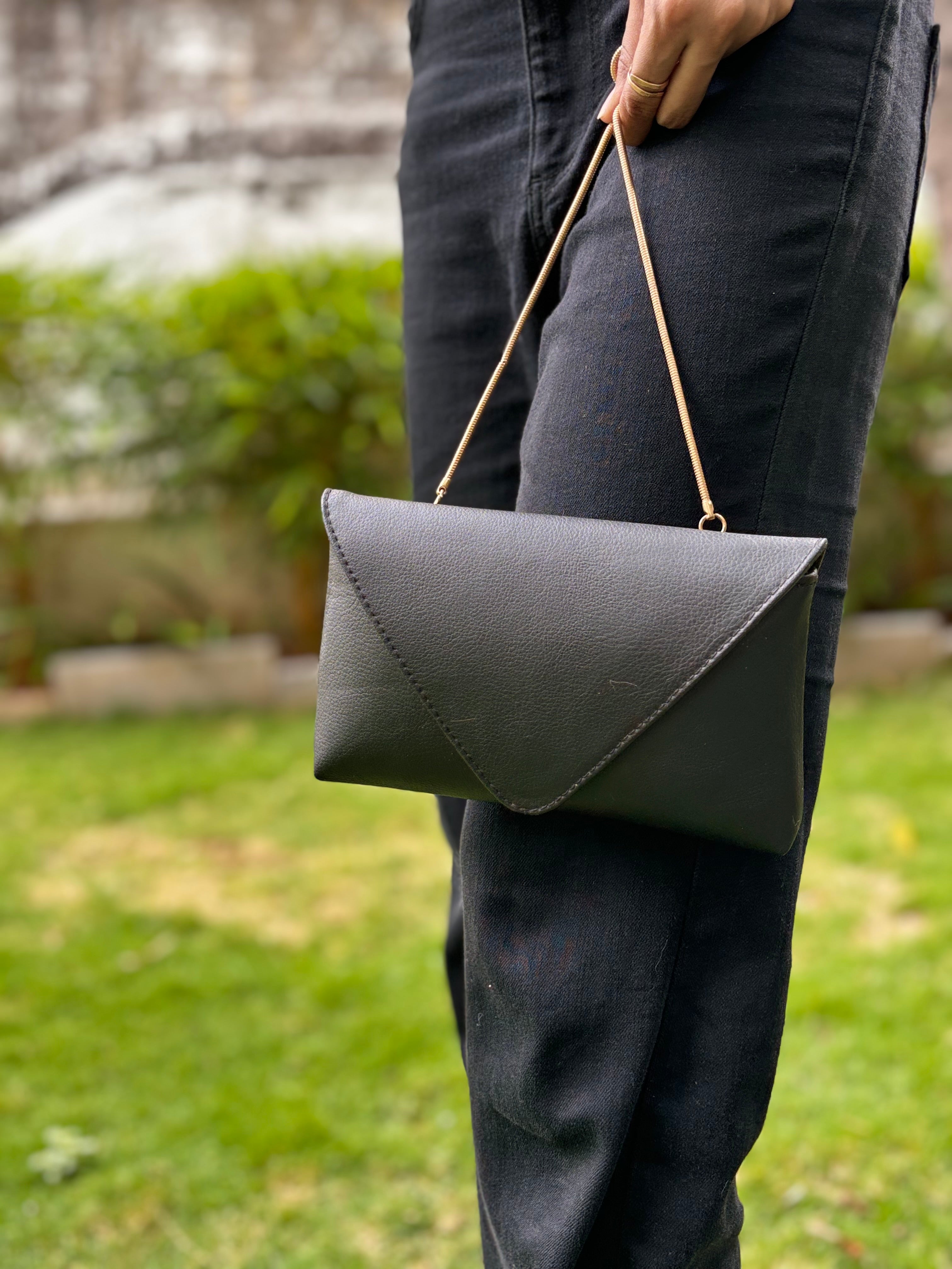 Sample Black Envelope Sling Bag