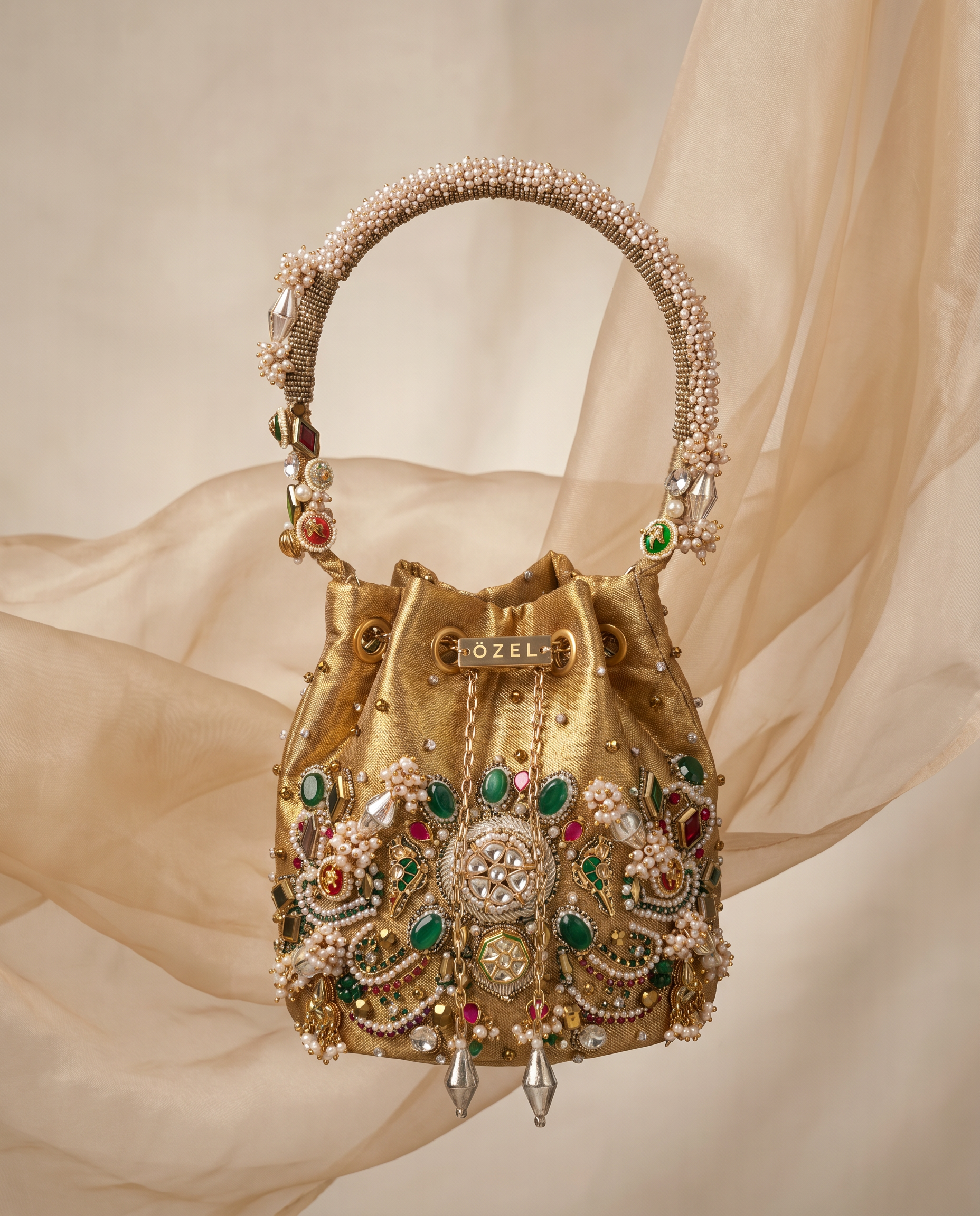 Imperial Blossom Bucket Bag