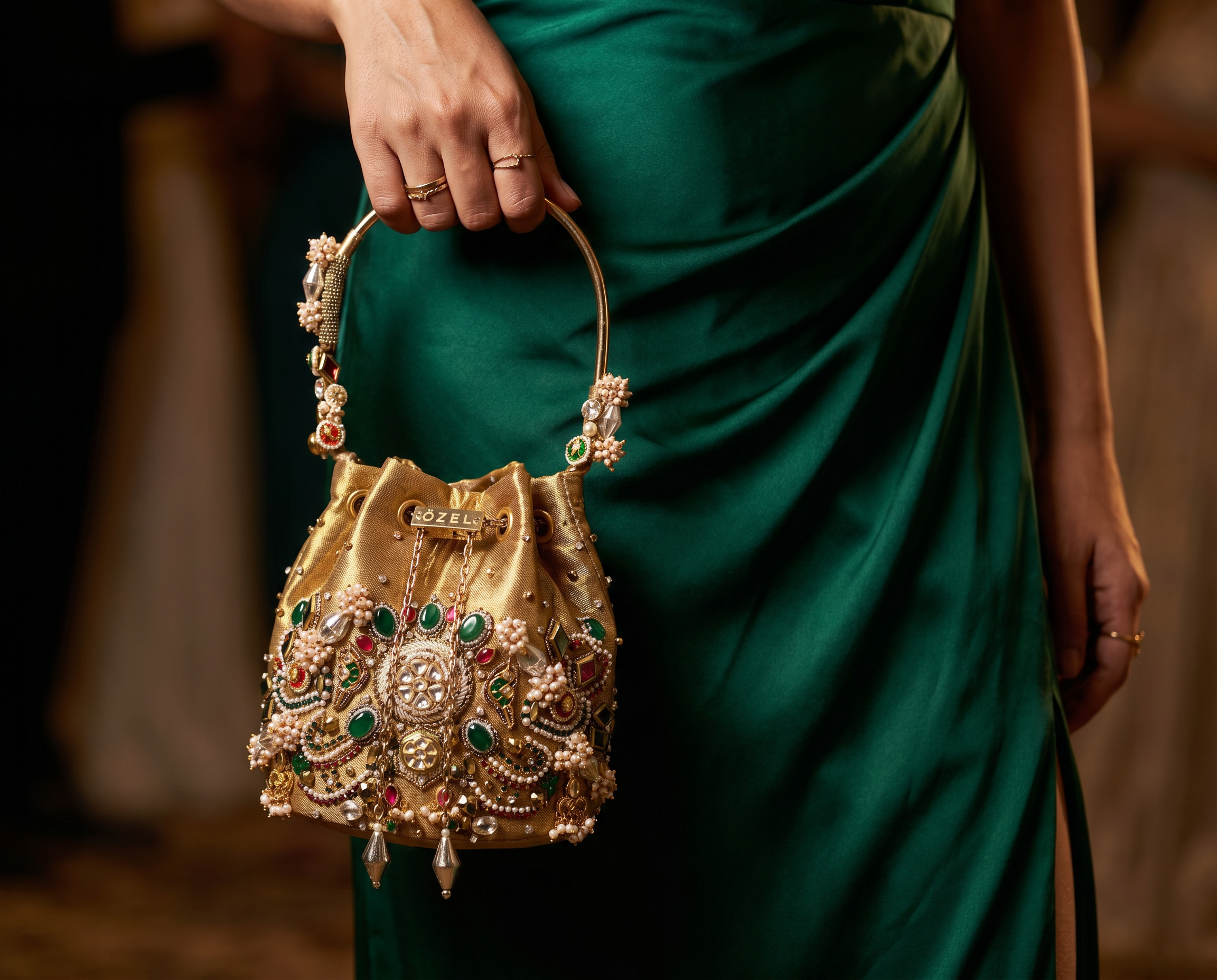 Imperial Blossom Bucket Bag