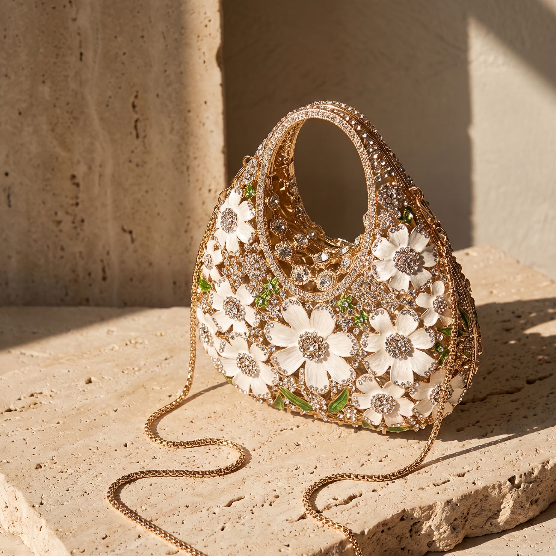 The Jardin Jewel Bag - Green