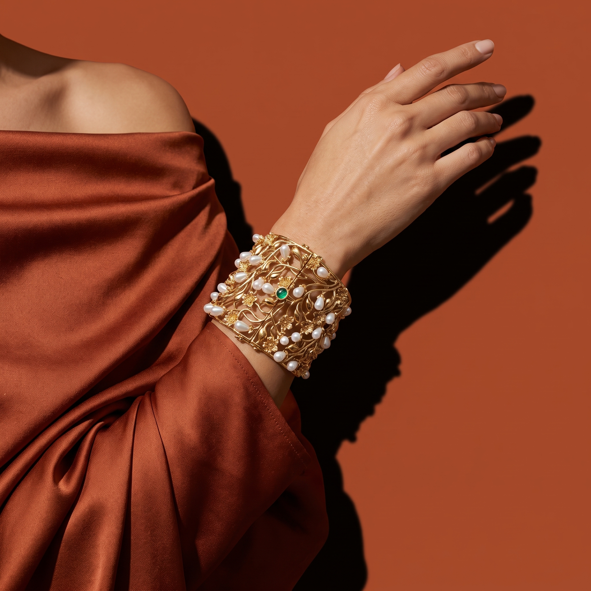 Manya Pearl Bloom Bracelet