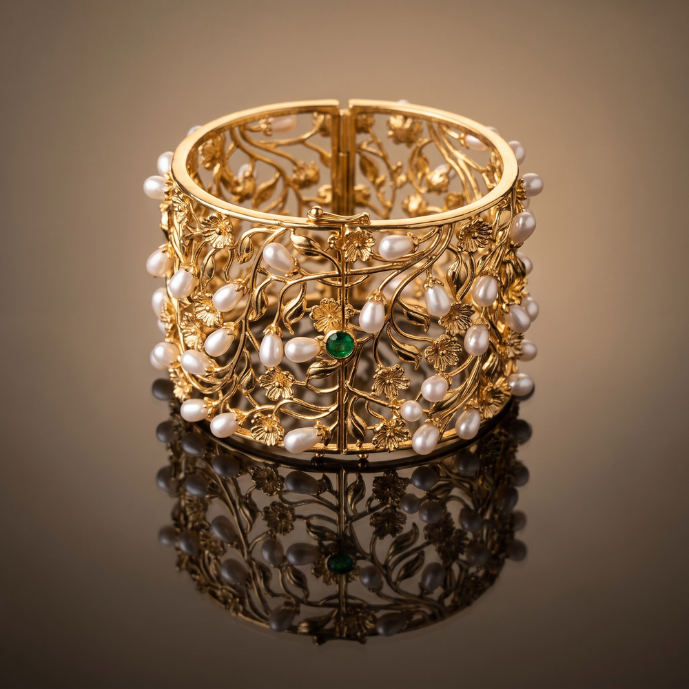 Manya Pearl Bloom Bracelet
