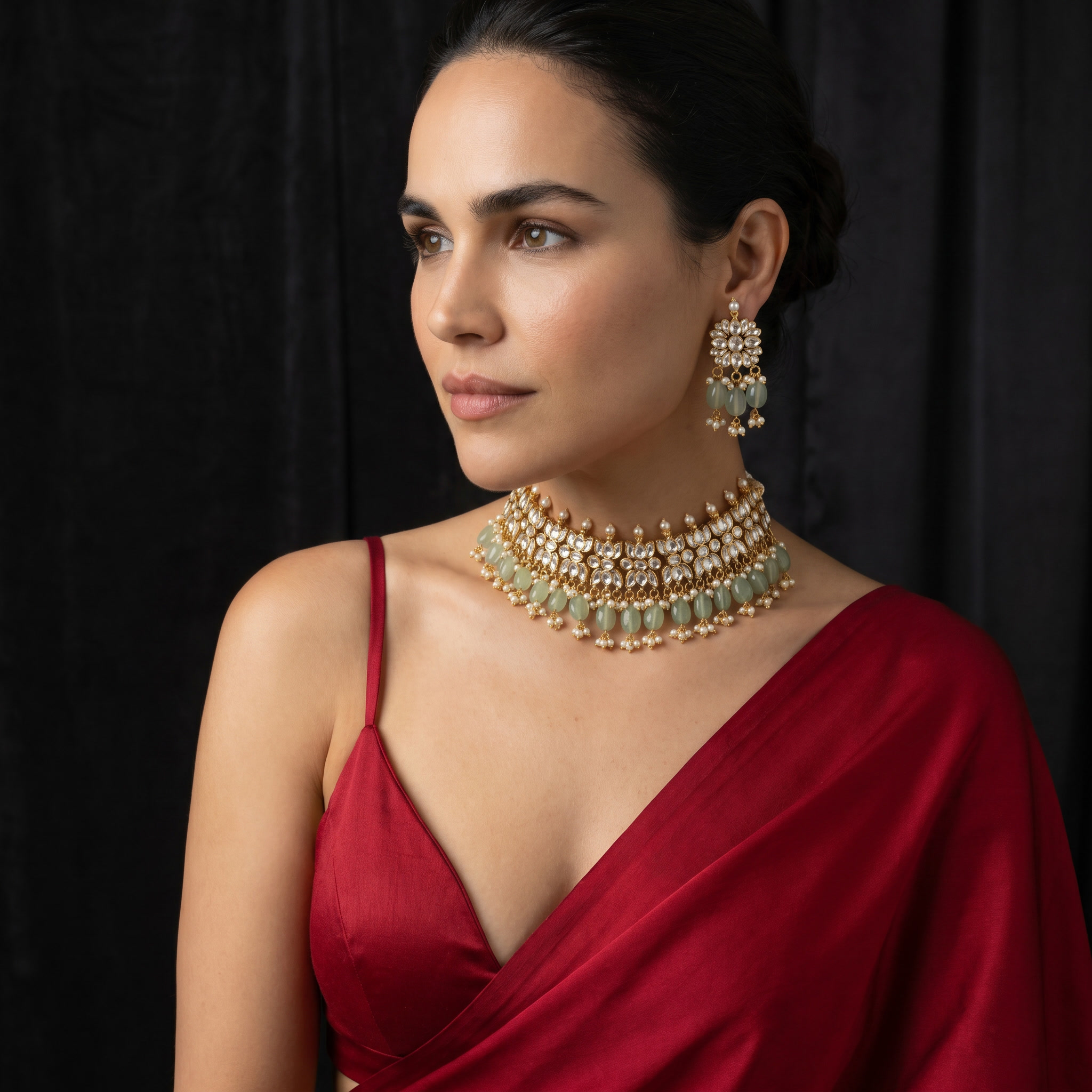 Megha Regal Kundan Choker Set