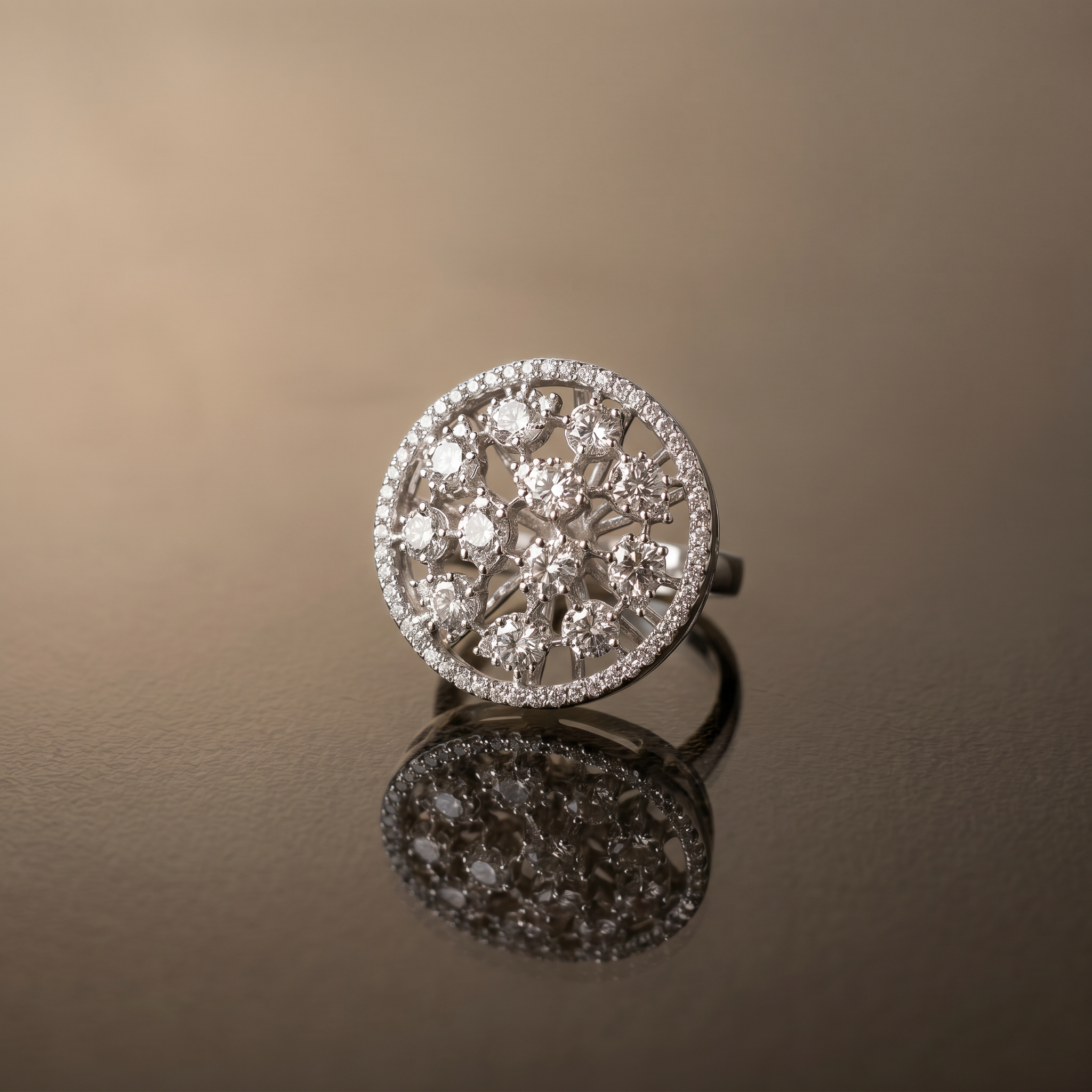 Mehrielle Crystal Bloom Ring