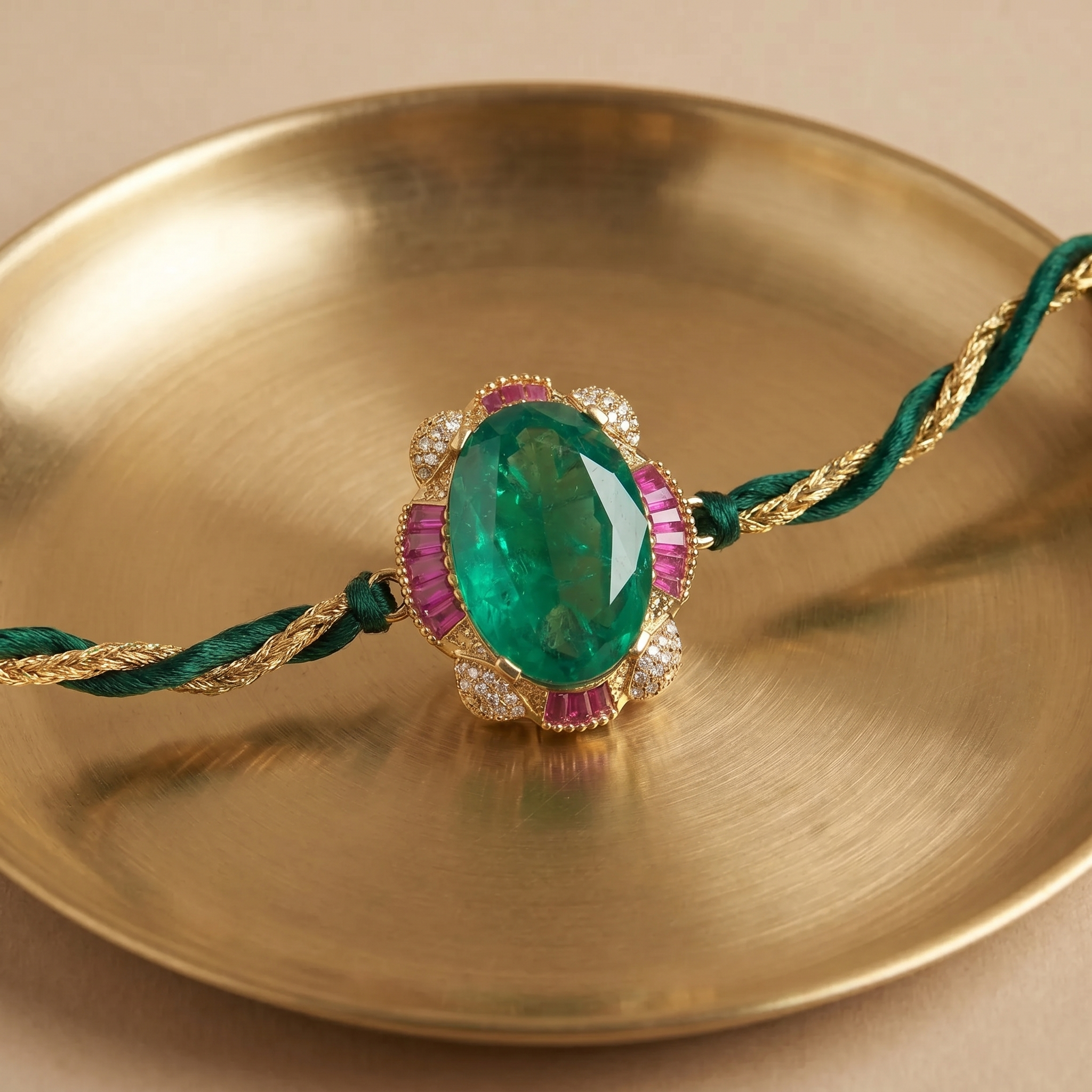 Mirzaya Emerald Rakhi