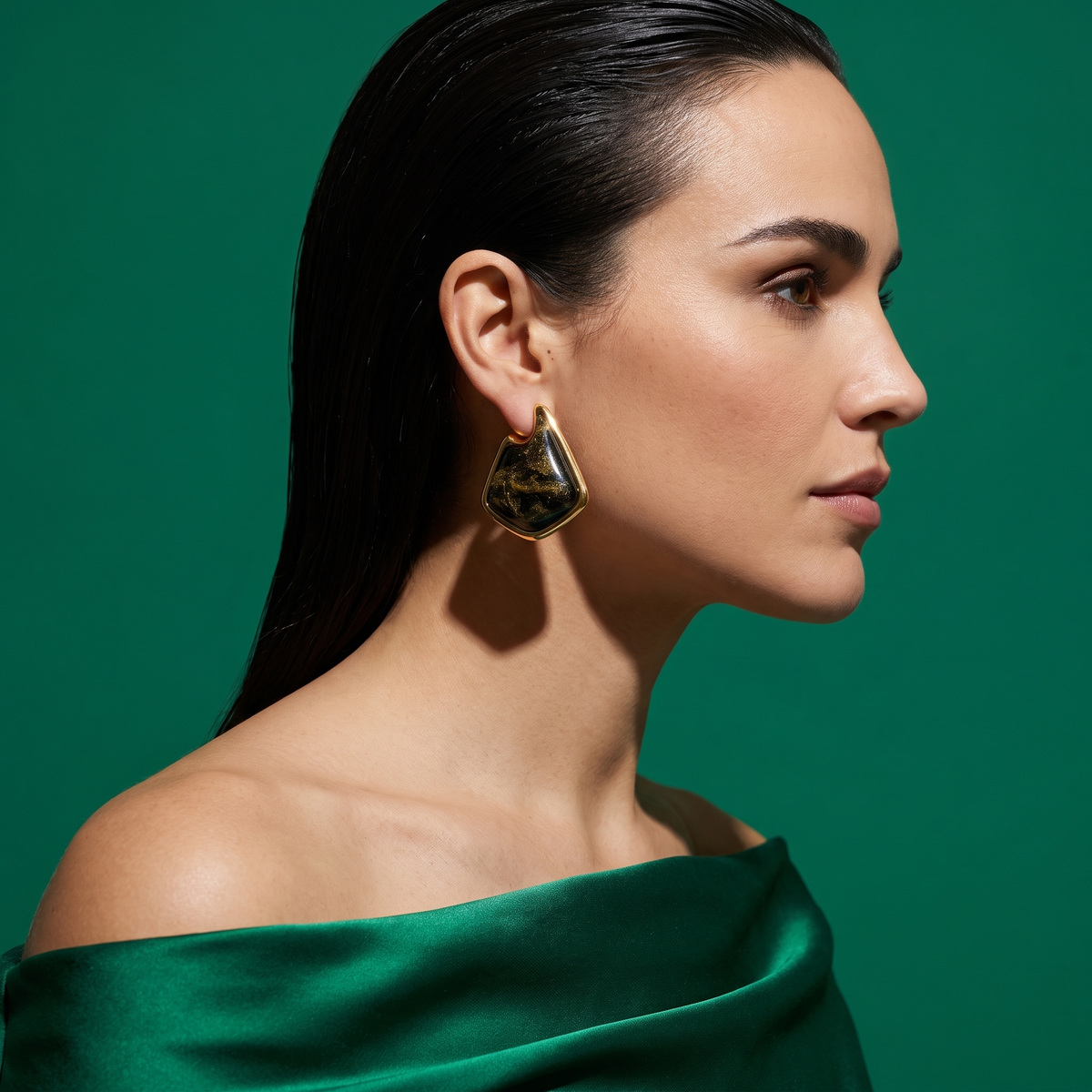Mita Sculpted Stone Earrings
