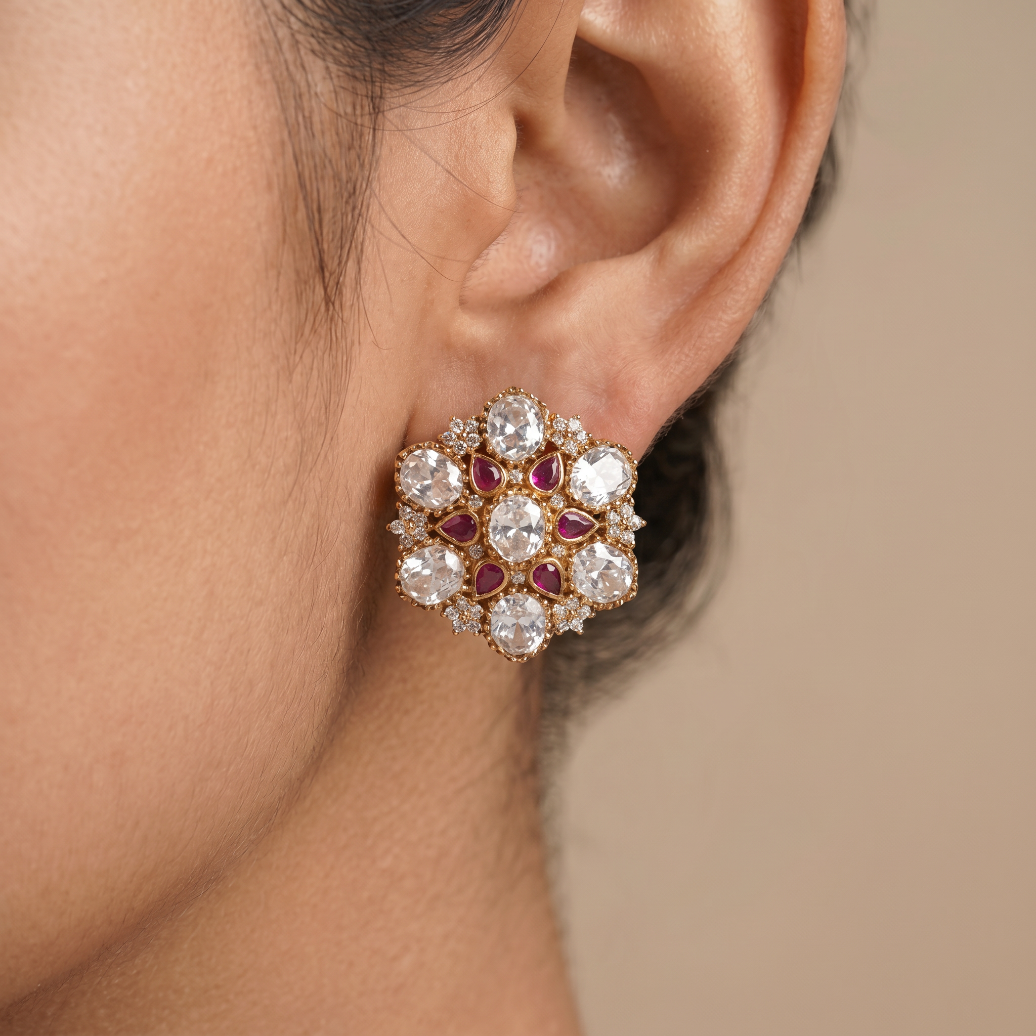 Mrinalika Polki Studs