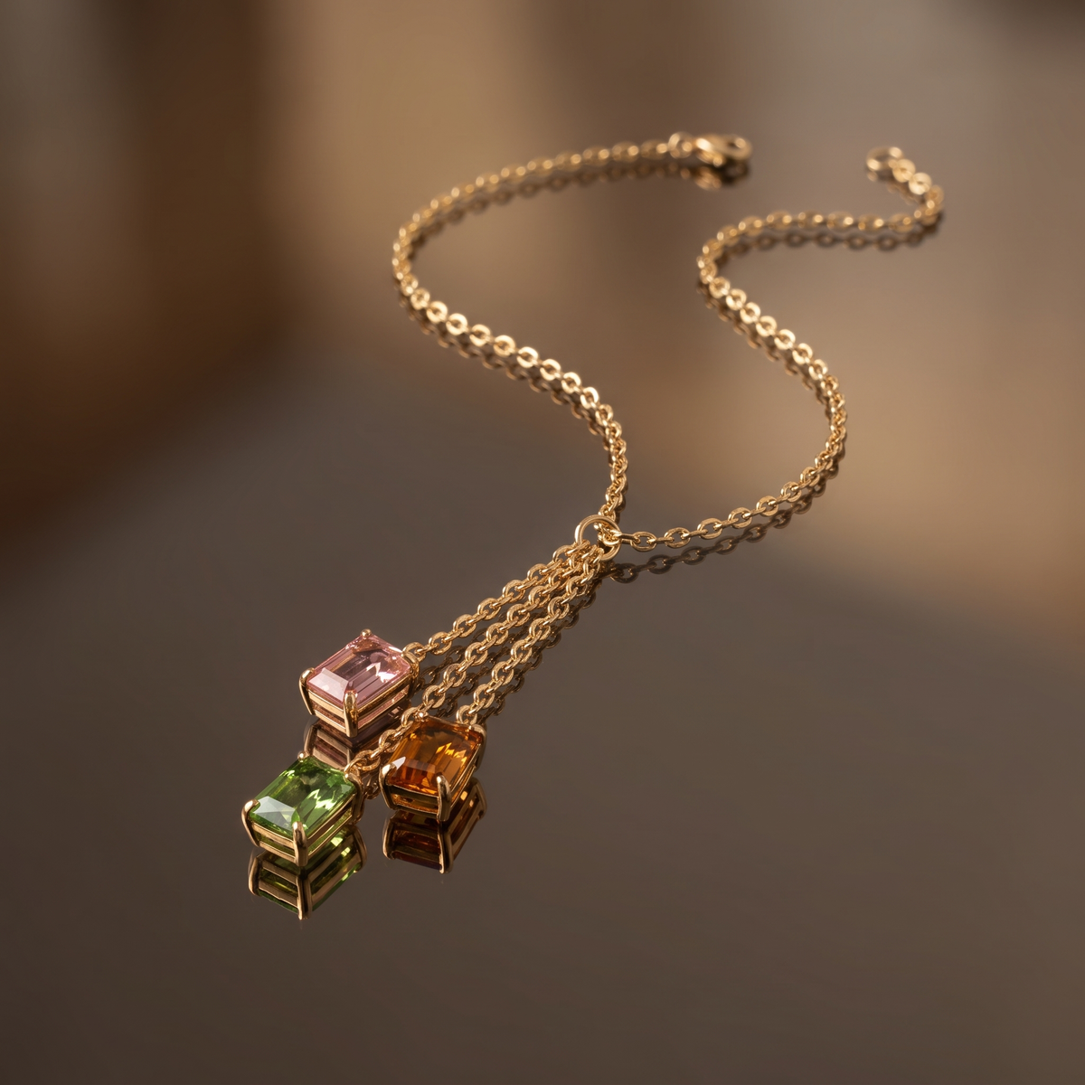 Nayra Gem Cascade Necklace