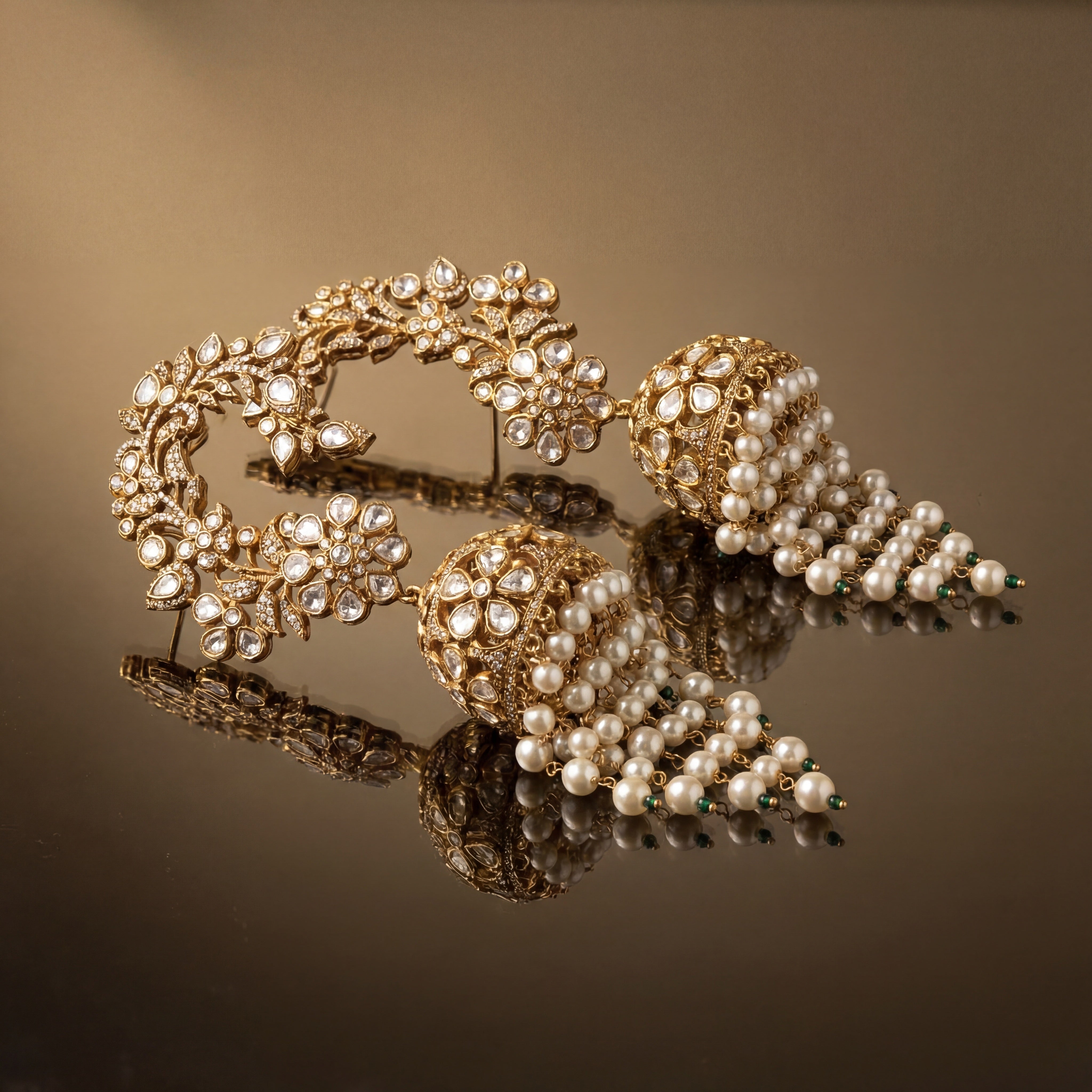 Nivara Bloom Jhumka EarCuff Set