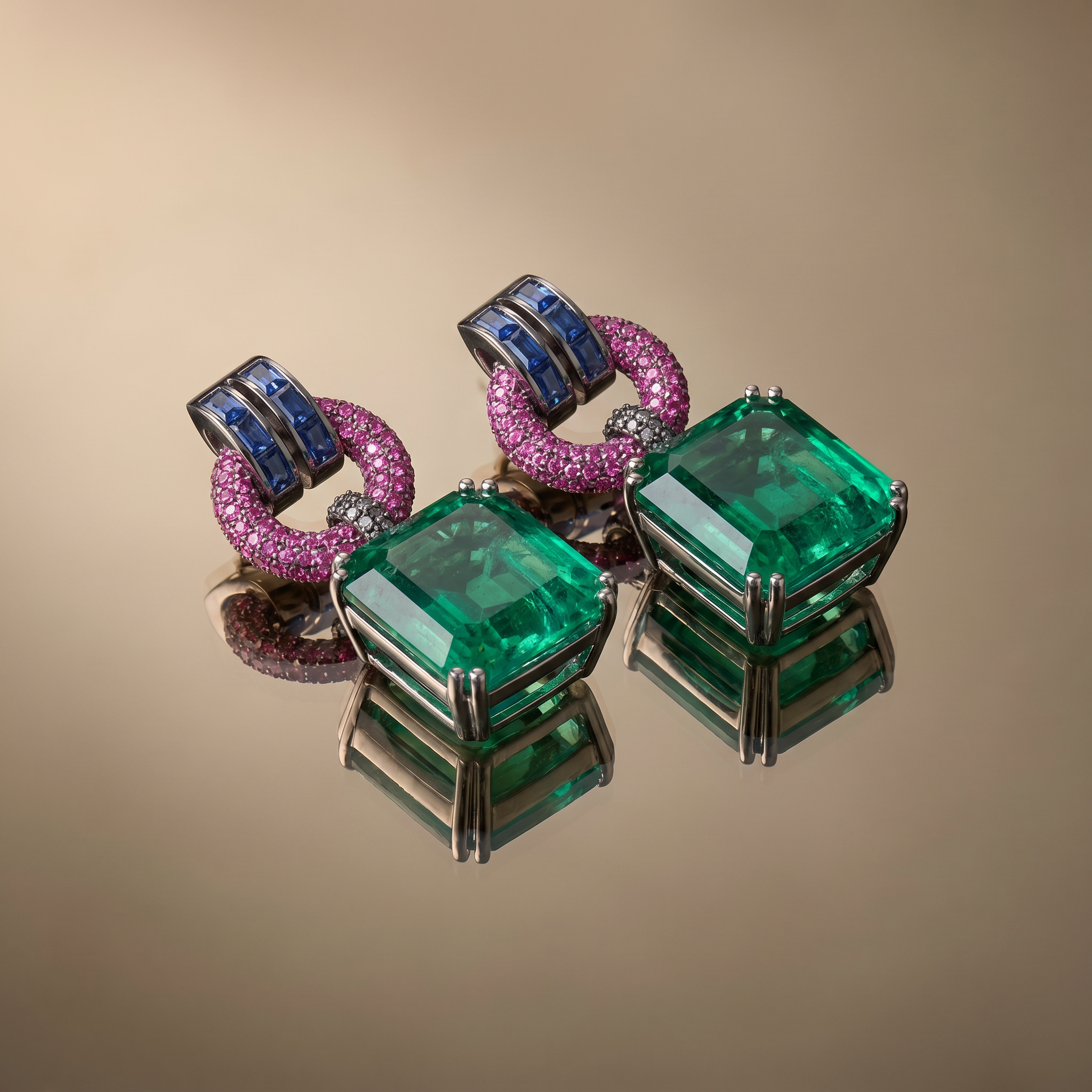 Nyzara Emerald Orbit Drops
