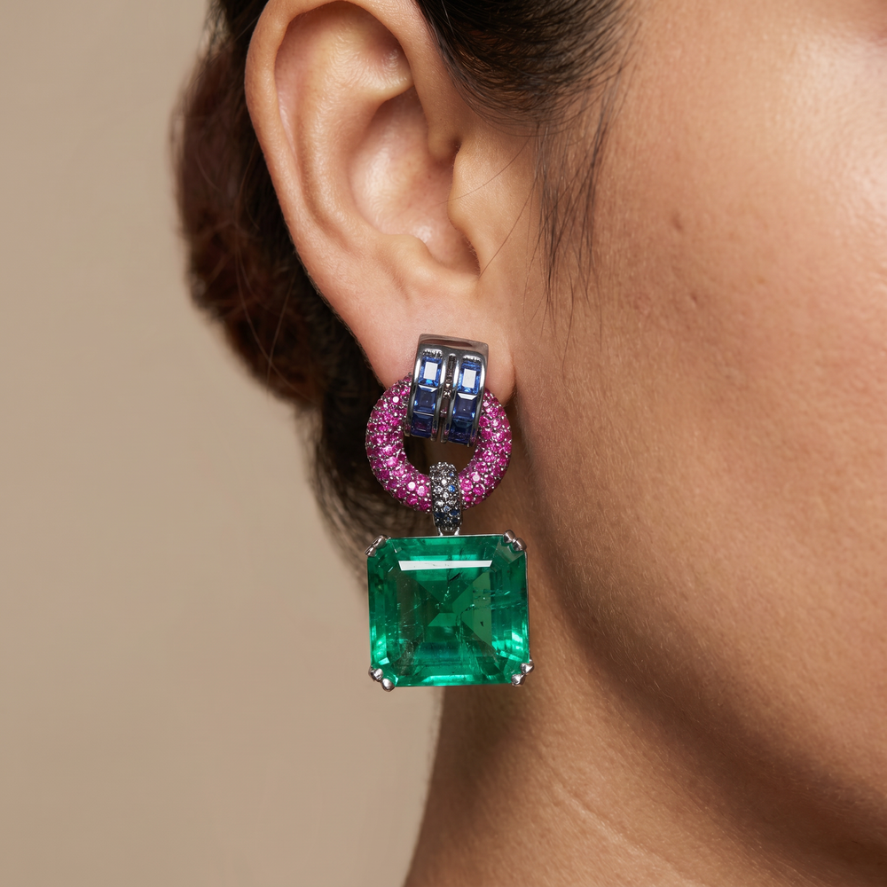 Nyzara Emerald Orbit Drops