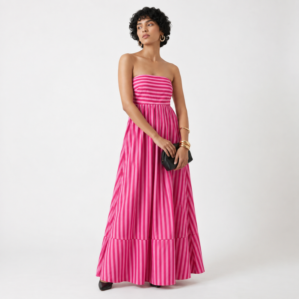 Pink Palazzo Maxi Dress