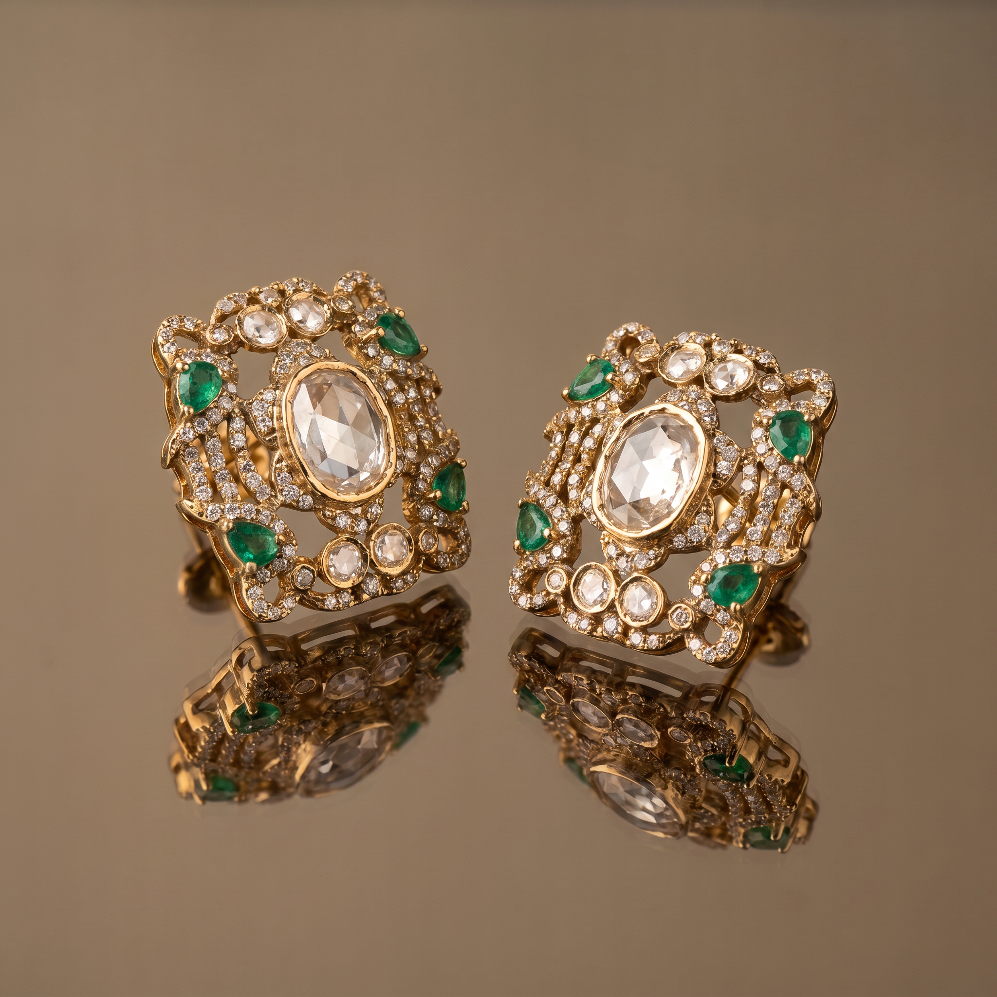 Rajeshwari Earrings and Ring Duo Set