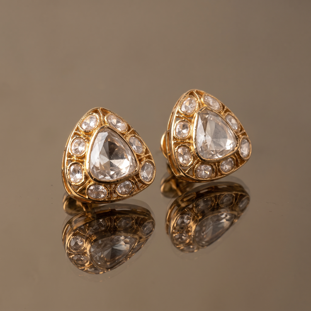 Riva Polki Earring and Ring Set