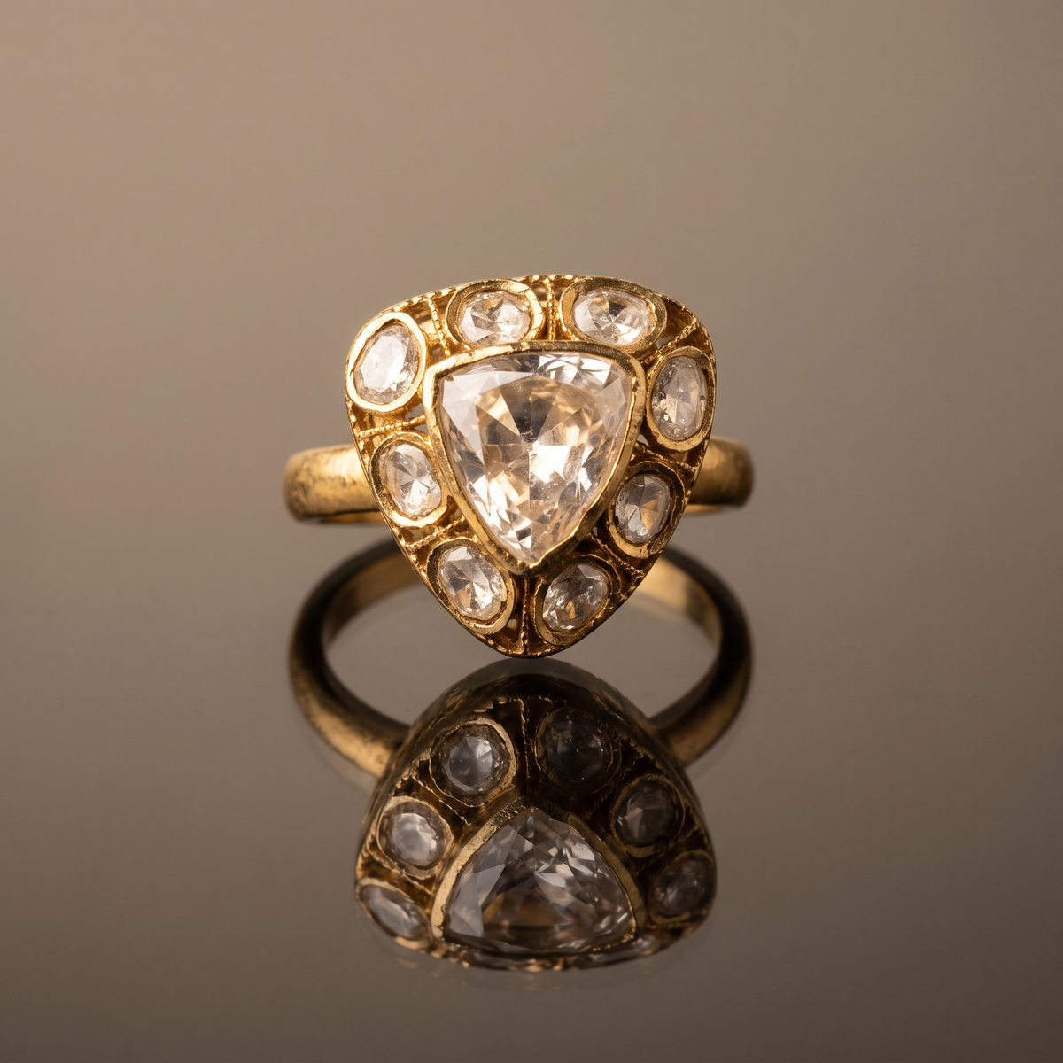 Riva Polki Earring and Ring Set