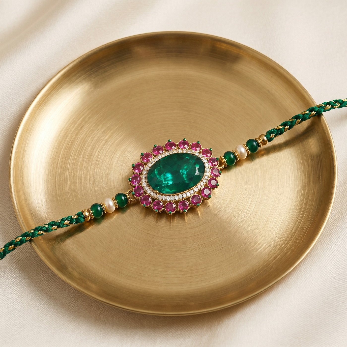 Ruhaan Doublet Stone Rakhi