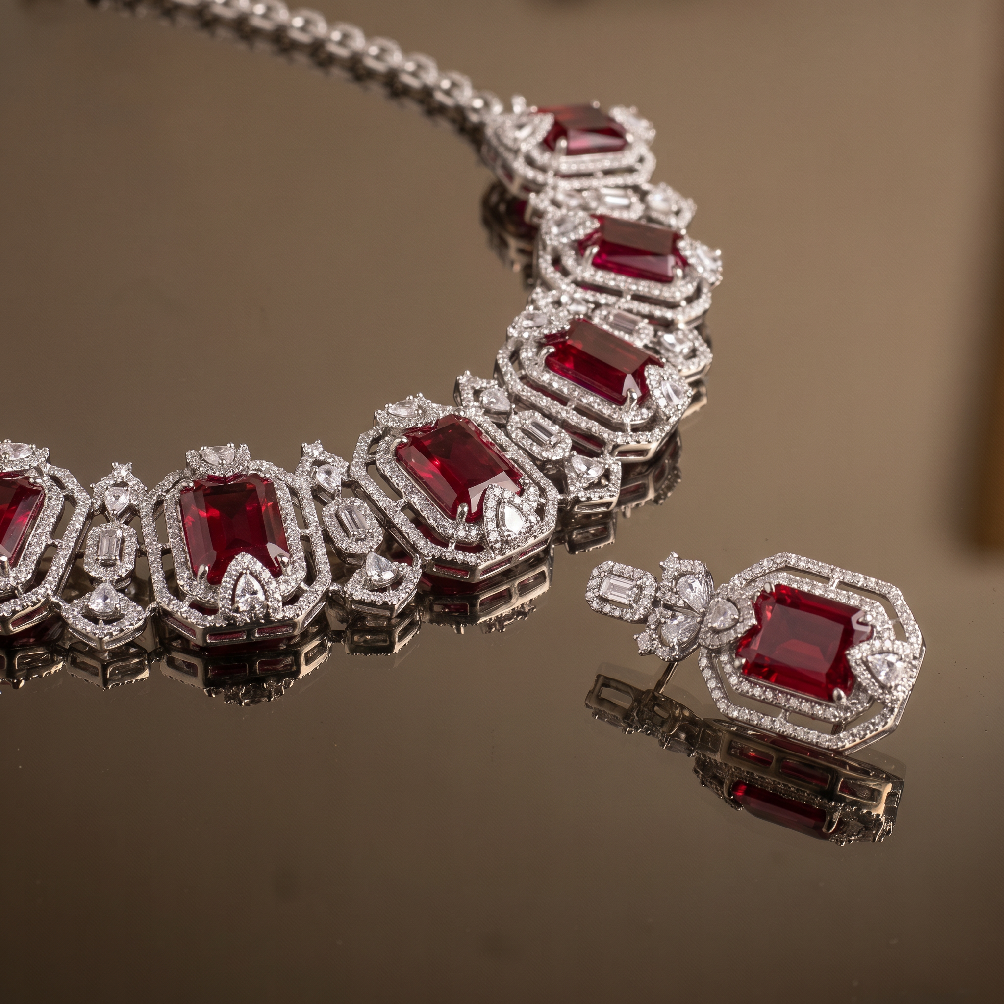 Scarlet Elegance Choker Set